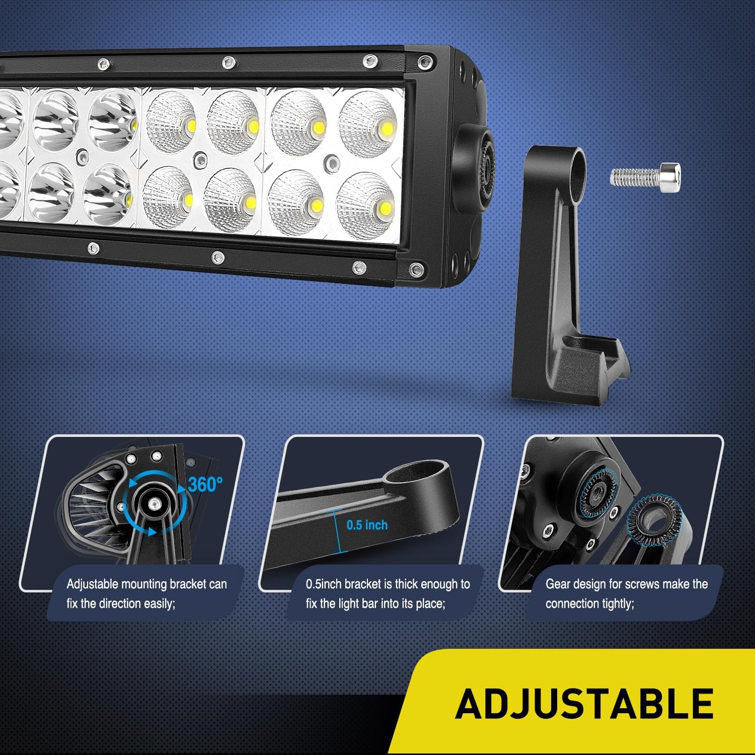 Thumbnail 3 de Nilight 70015C-A 22-inch 120W LED light bar