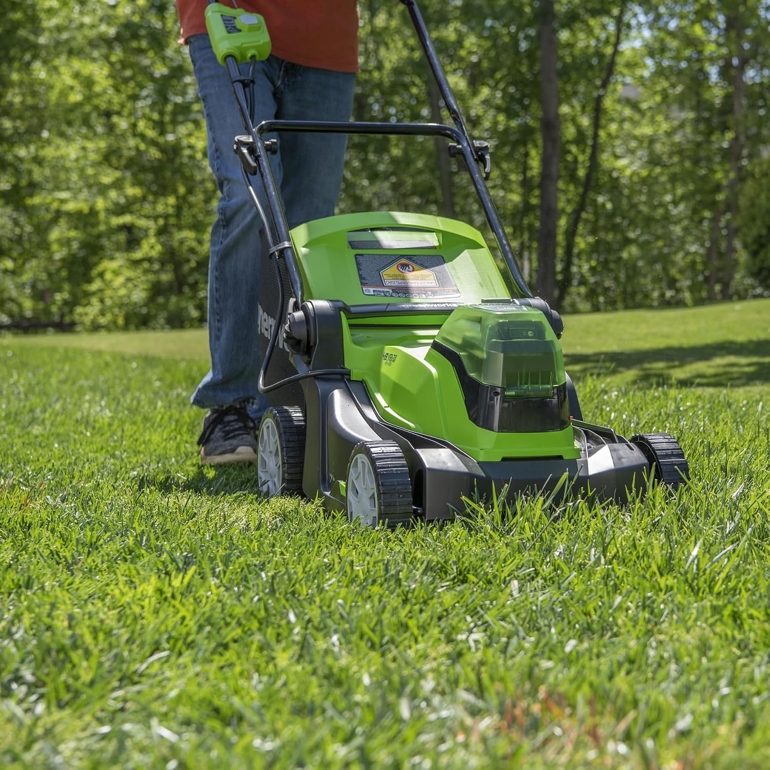 Detalle de Greenworks Push Lawn Mower 17-Inch
