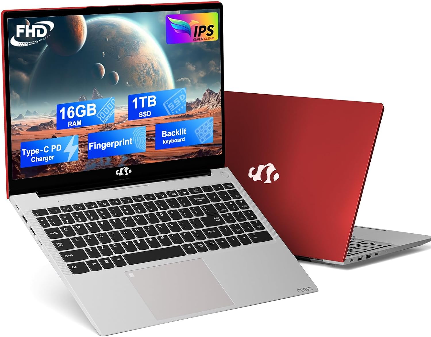NIMO 15.6 IPS FHD Laptop 16GB 1TB