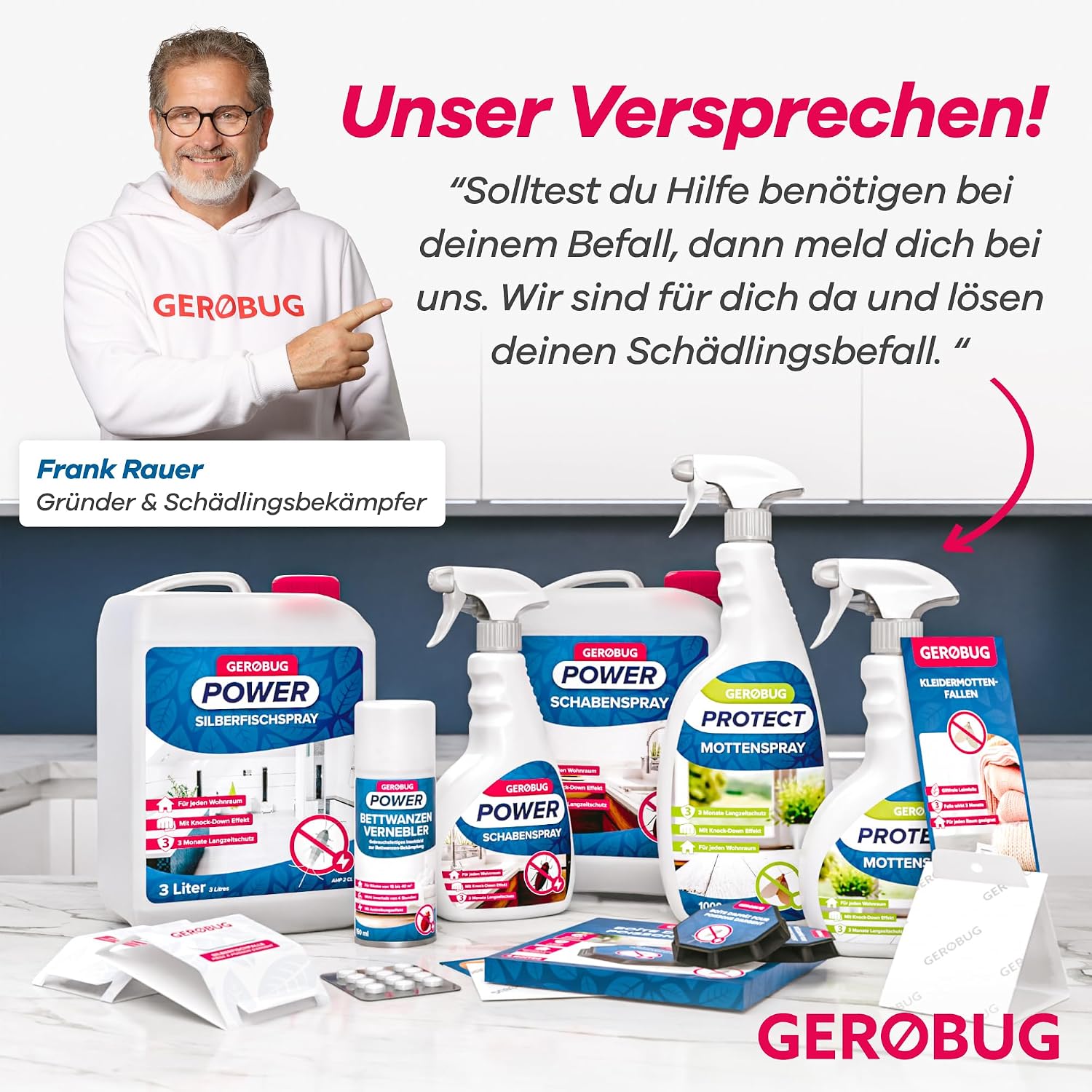 Thumbnail 6 de Gerobug Piège à Mites des vêtements 10 pièces – Phéromone Attractive, 3 Mois de Protection