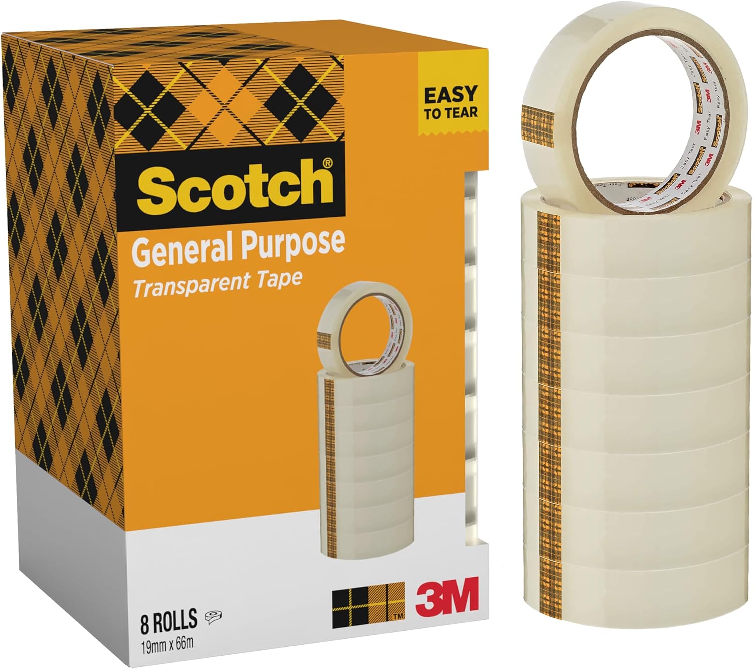 Detalle de Scotch 508 Transparent Tape 8 Rolls 19 mm