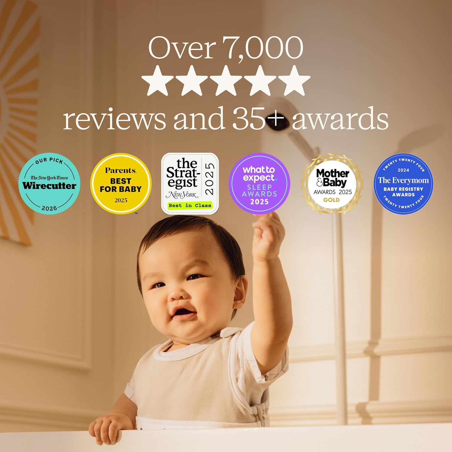 Thumbnail 5 de Nanit Smart Baby Monitor System with Floor Stand (8-inch Display) — real-time notifications, sleep insights, and 1080p HD video