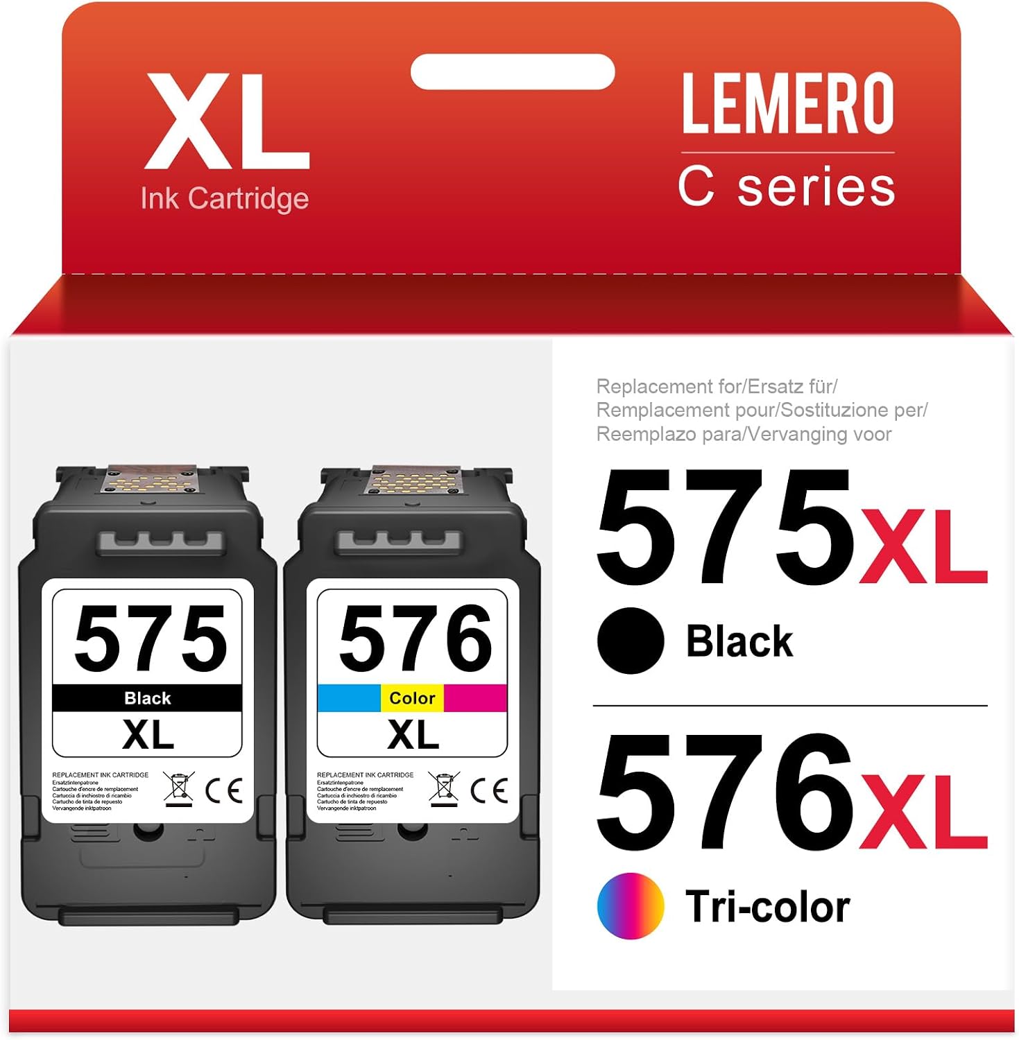 Detalle de PG 575XL CL-576XL Canon Patronen, 2er-Pack