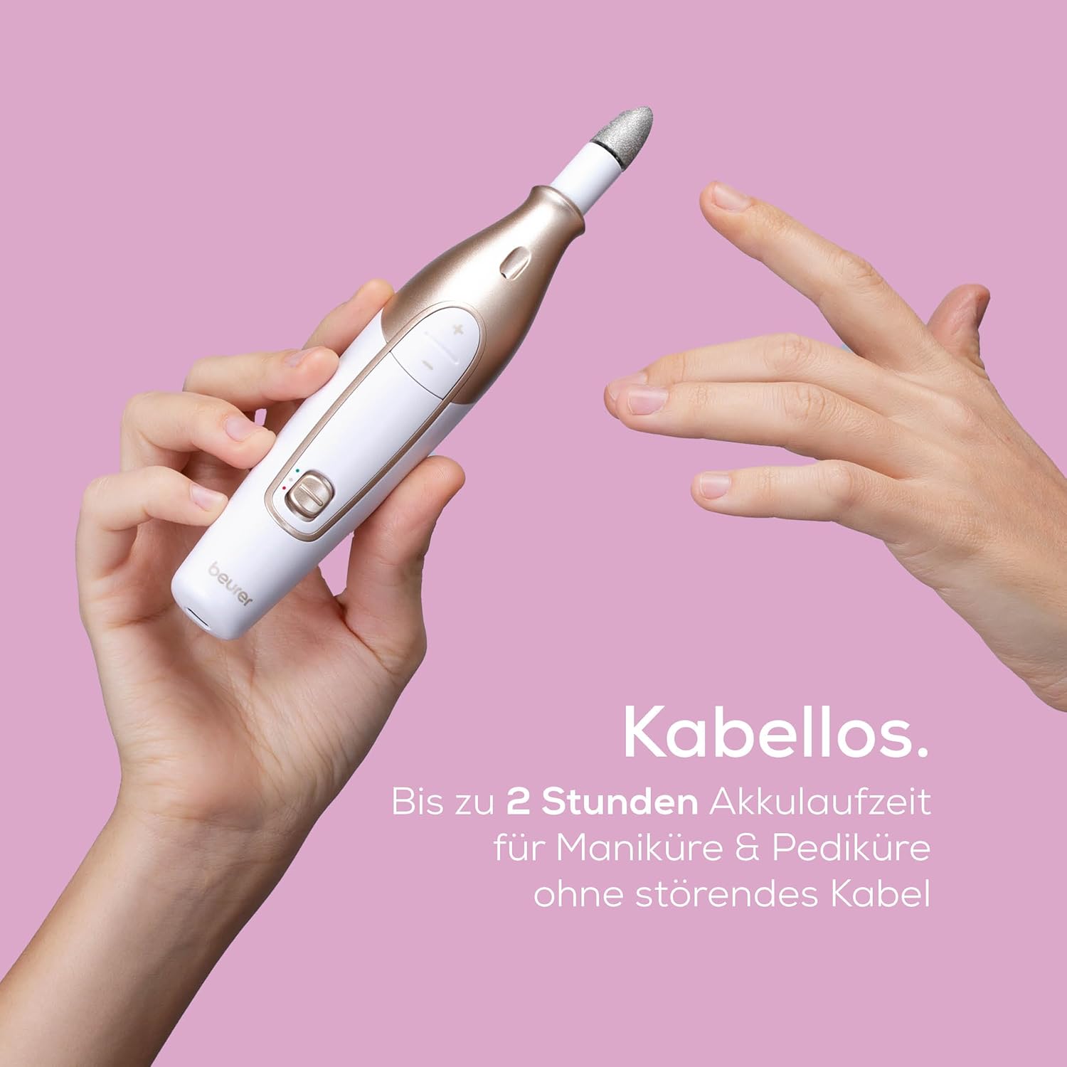Detalle 2 de Beurer MP 64 elektrisches Nagelpflegeset 2 Stunden