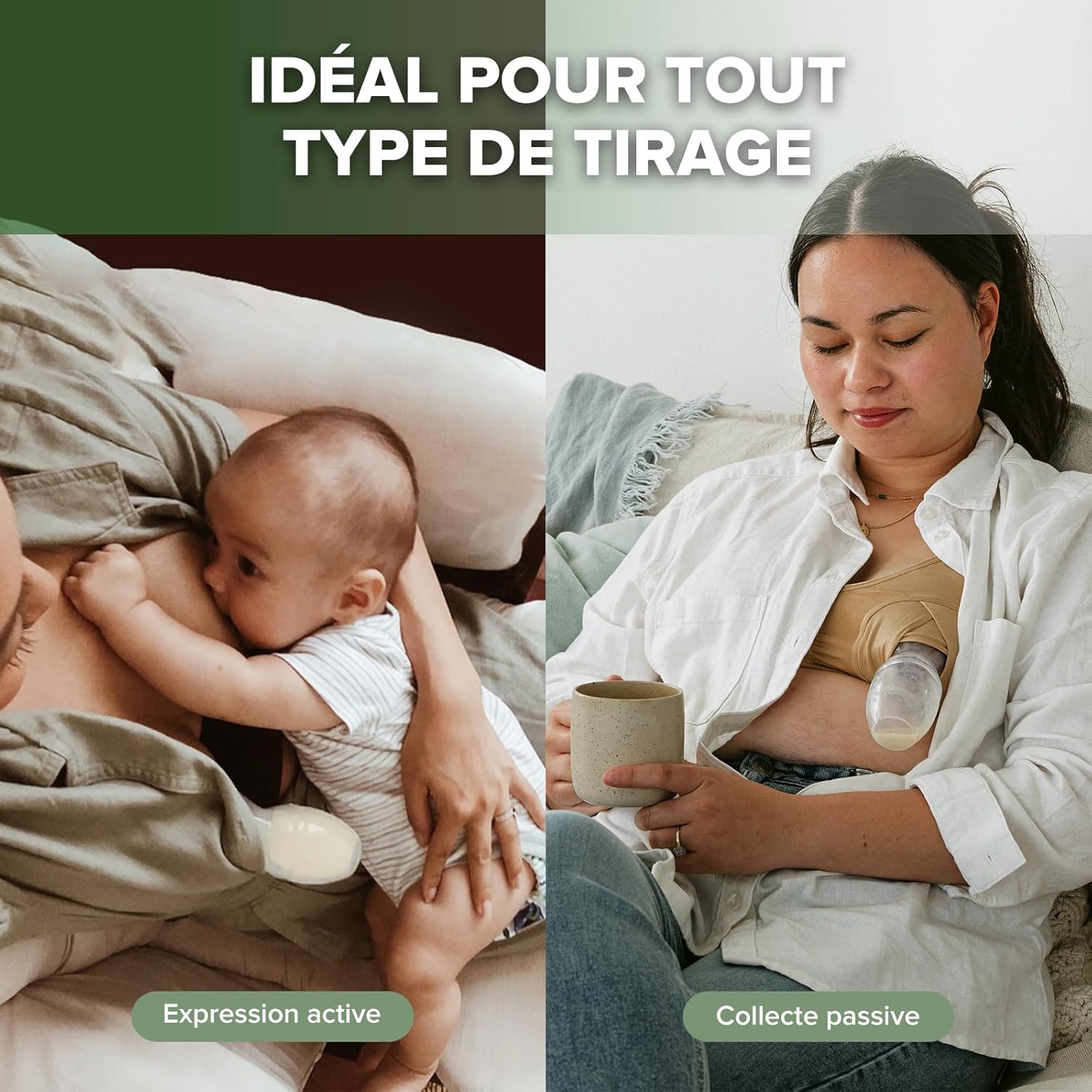 Thumbnail 5 de Tire-lait manuel Haakaa 100 ml en silicone transparent (recueil de lait) – format léger et pratique