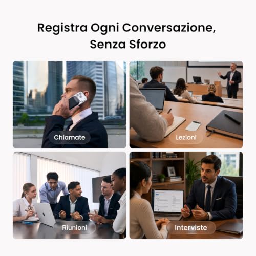 Detalle de Comulytic Note Pro Registratore Vocale AI con Trascrizione Illimitata