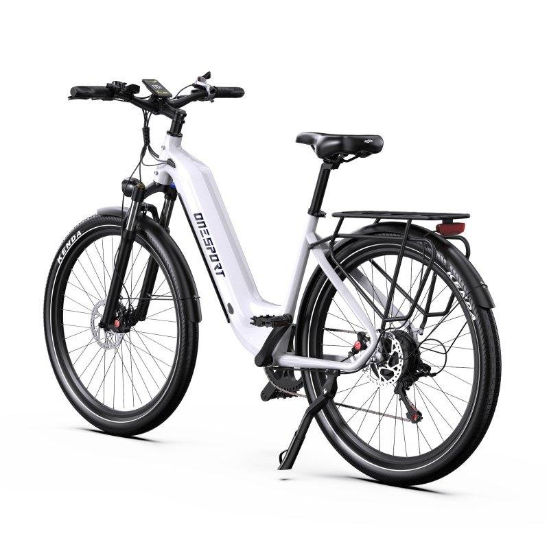 Detalle 2 de OneSport WT05: bicicleta eléctrica ligera con motor 250W y batería de 18,2Ah para uso urbano