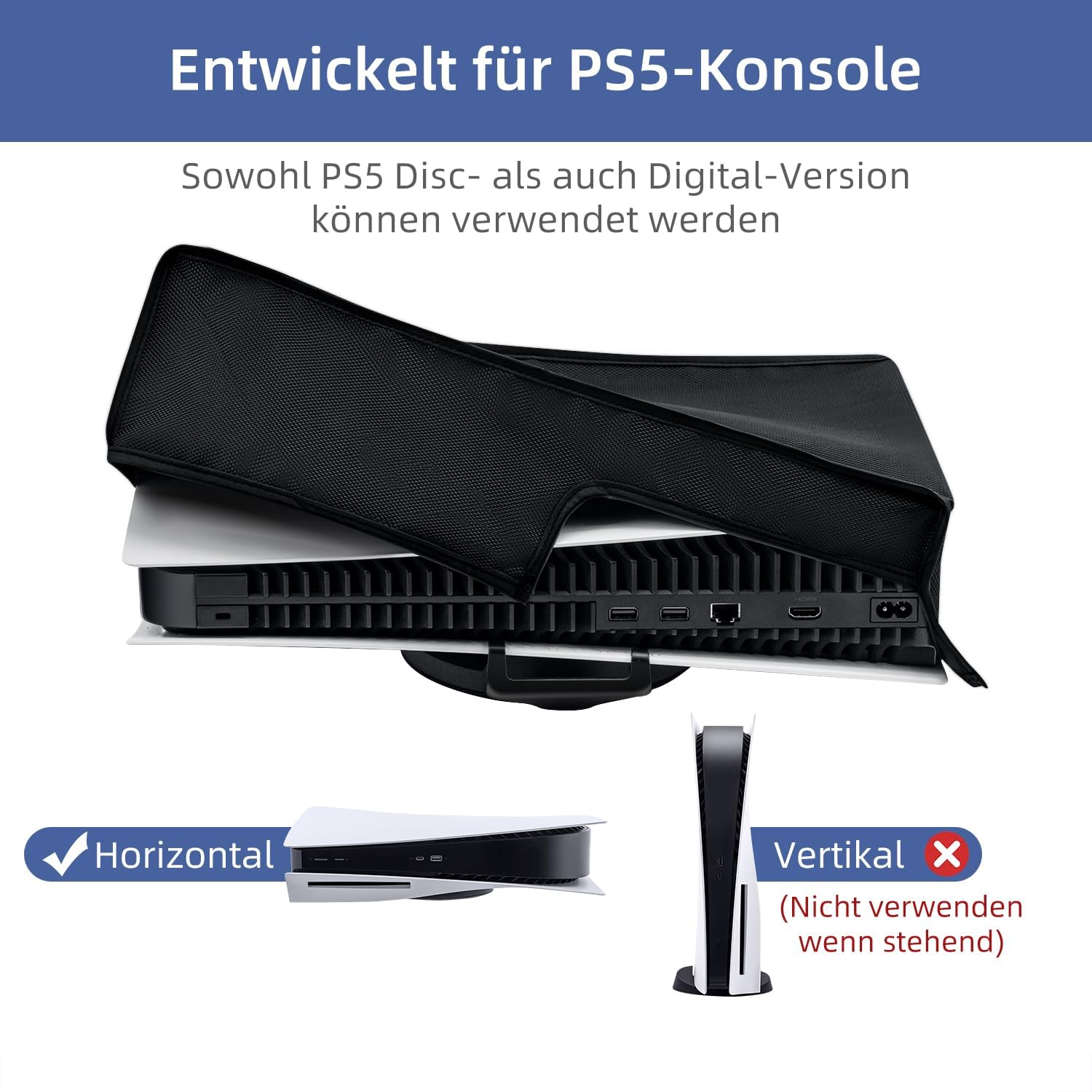 Thumbnail 1 de Tolesum PS5 Staubschutzhülle Ultra HD 1680D
