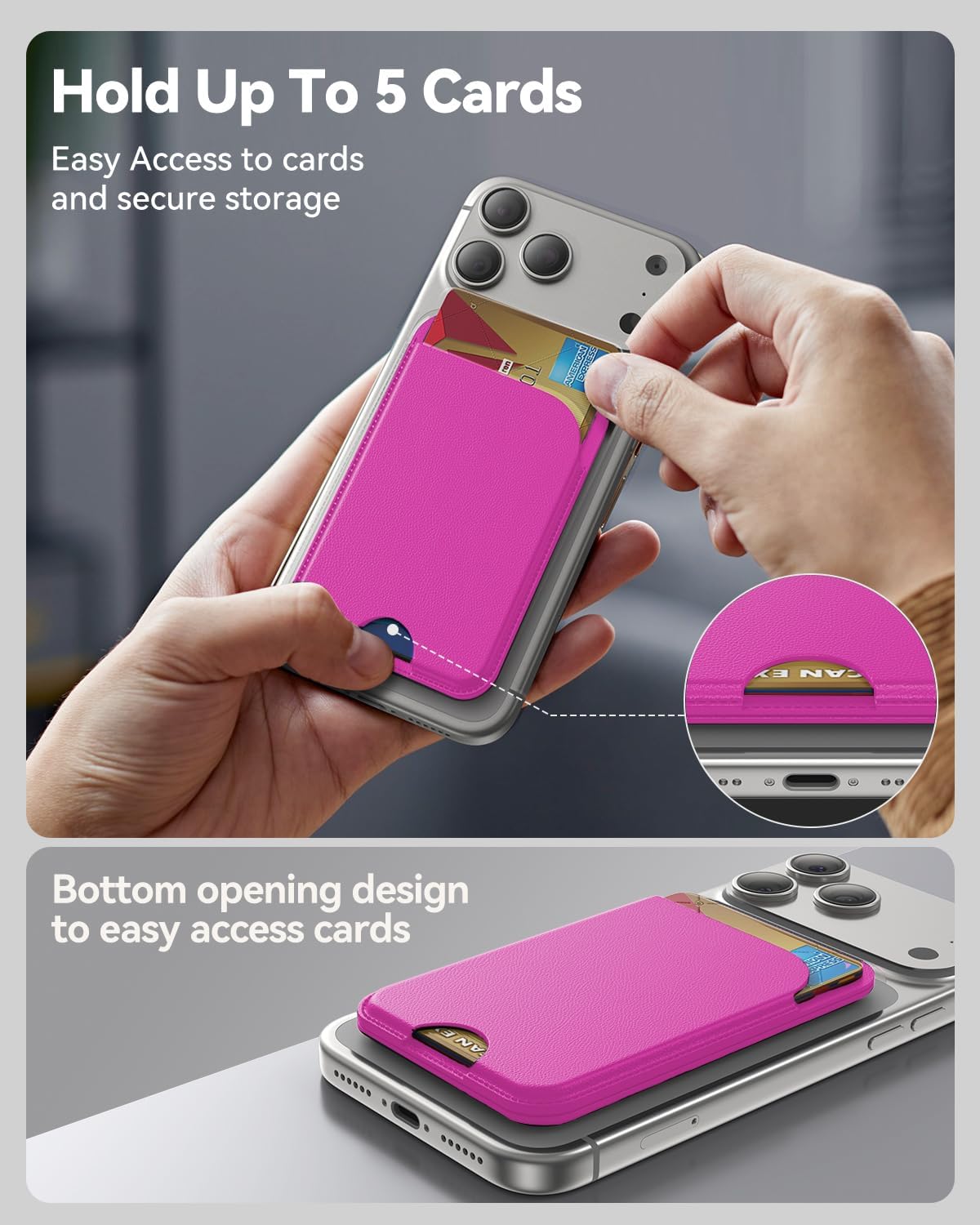Thumbnail 4 de TWZKG MagSafe Wallet 5‑Card Stand, RFID