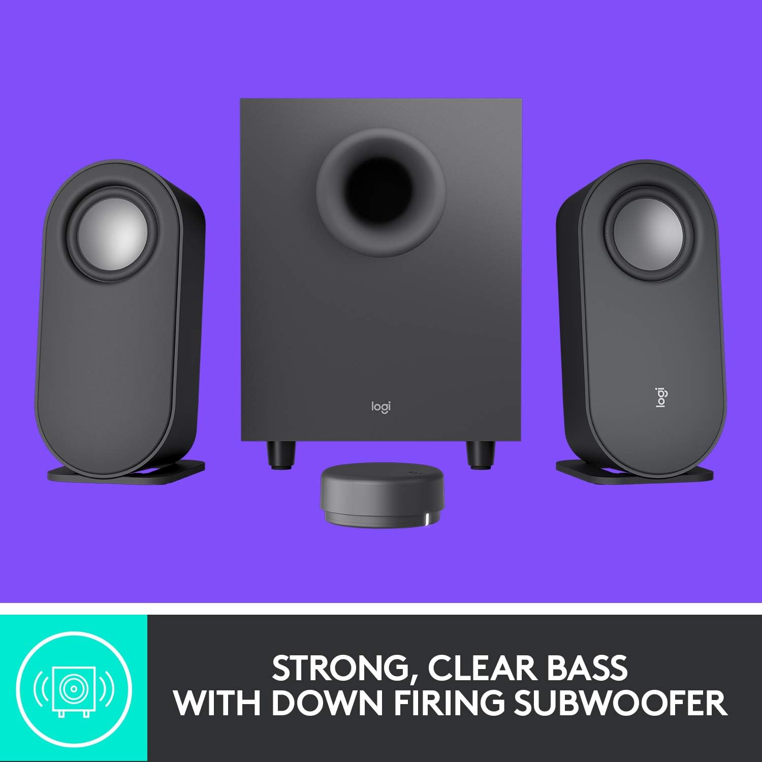 Detalle de Logitech Z407 Bluetooth Computer Speakers with Subwoofer
