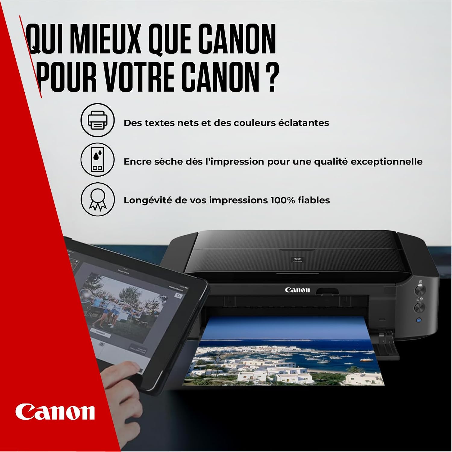 Detalle de Canon CLI-581 C M Y BK Value Pack + 50 feuilles papier photo 10x15 cm – Cartouches couleur + noir avec papier photo brillant