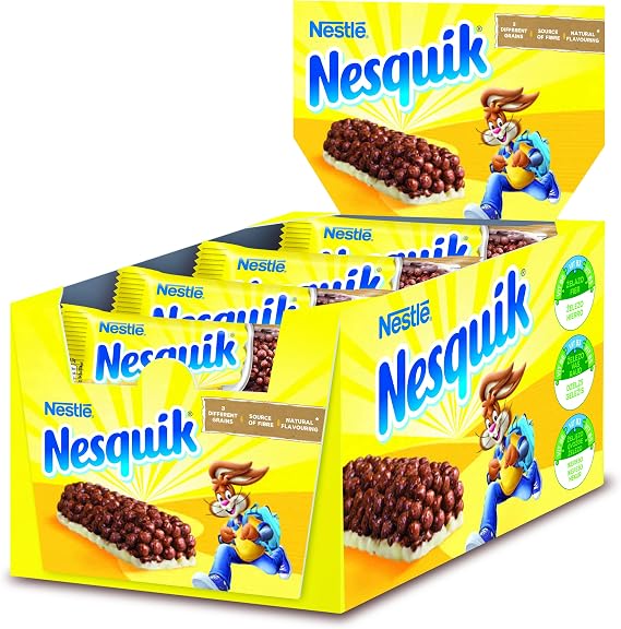 Detalle de Nestlé Nesquik Barras de Cereales 16x25g 🥣