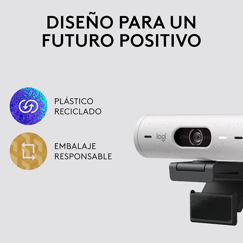Thumbnail 5 de Logitech Brio 500 Webcam HD con micrófonos duales y cubierta