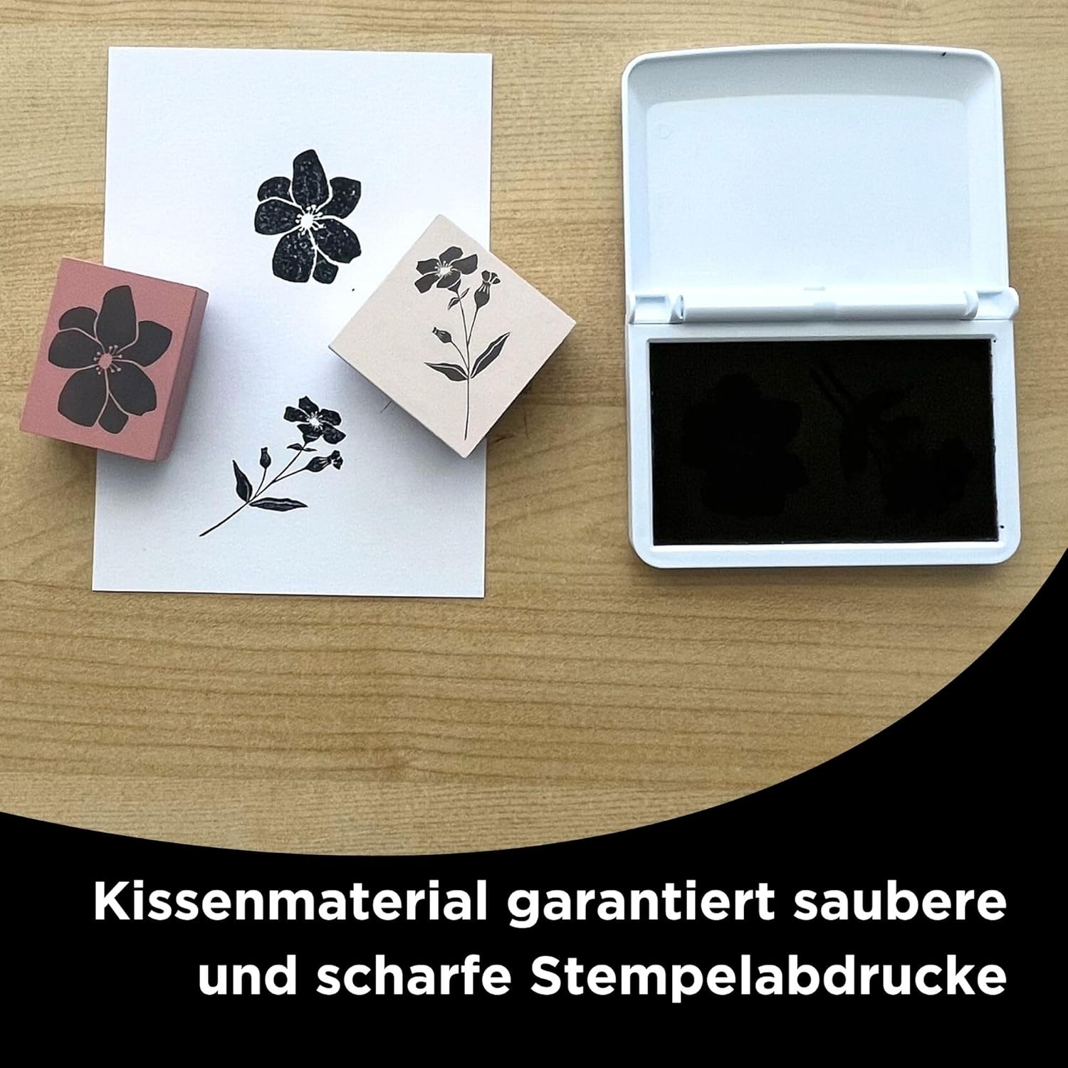 Thumbnail 2 de COLOP MAKE 2 Stempelkissen Grau/Schwarz – wasserbasierend, schnelltrocknend, 110 x 70 mm
