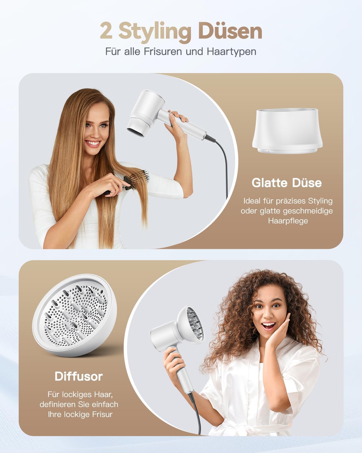 Thumbnail 4 de DEWILY Ionen Föhn 1800W mit Diffusor