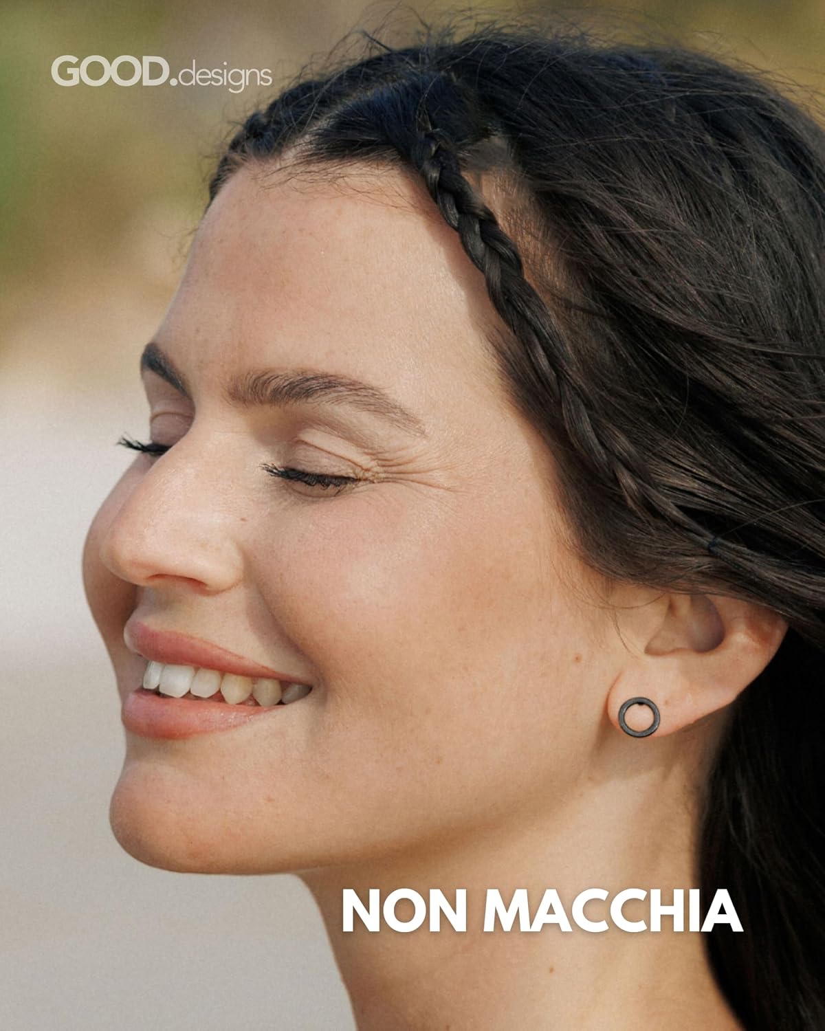 Detalle de Orecchini a cerchio oro rosa 10 mm