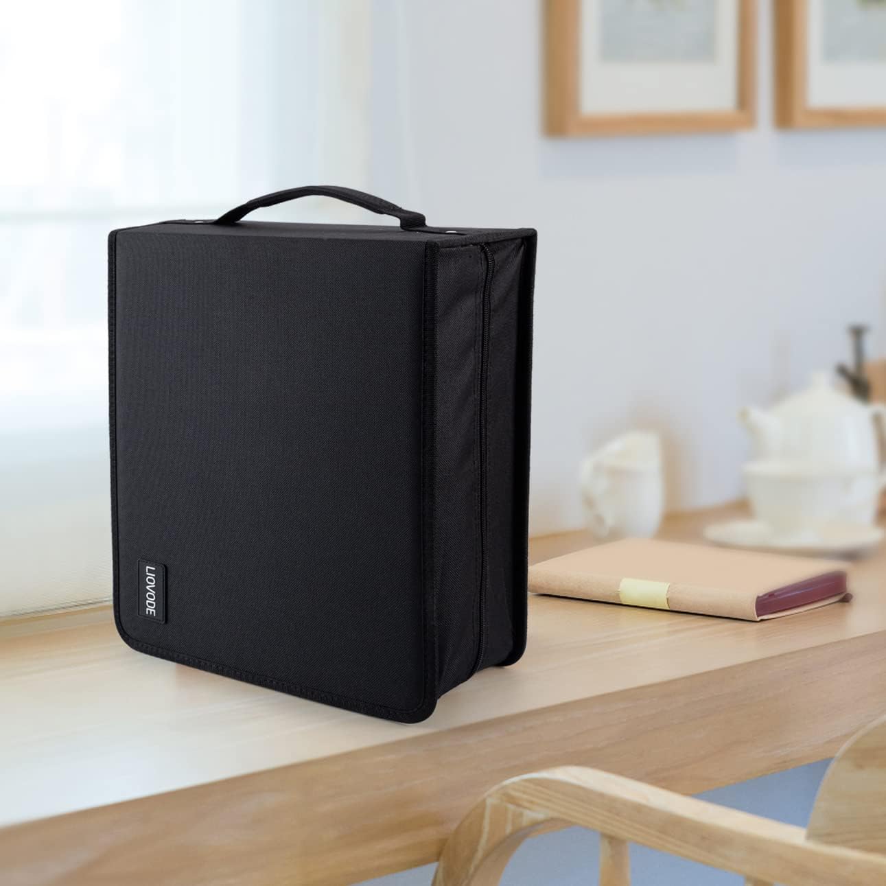 Thumbnail 6 de LIOVODE DVD Case 200 DVDs and 100 Booklets — Durable Home & Car Media Organizer
