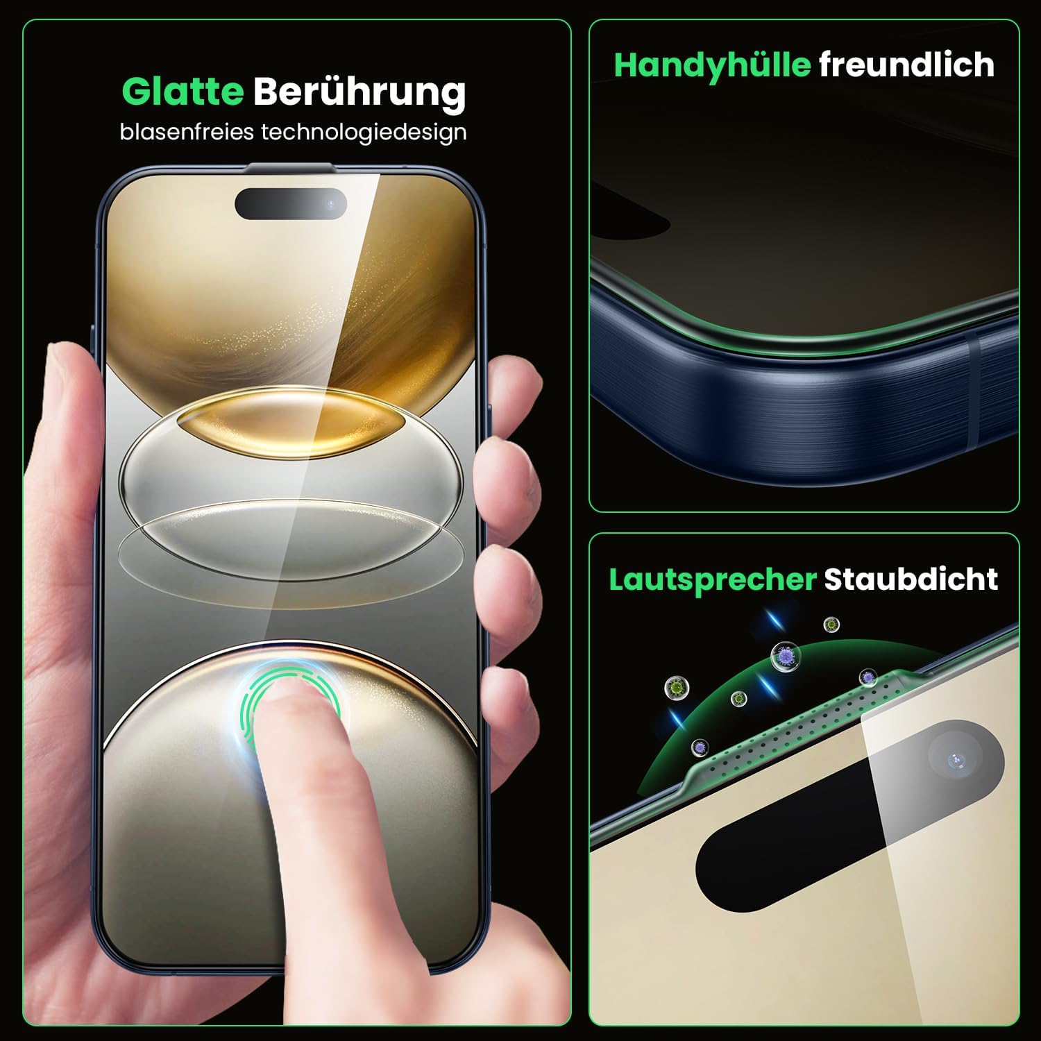 Thumbnail 3 de WSKEN iPhone 17 Pro Max Sichtschutzfolie 24°