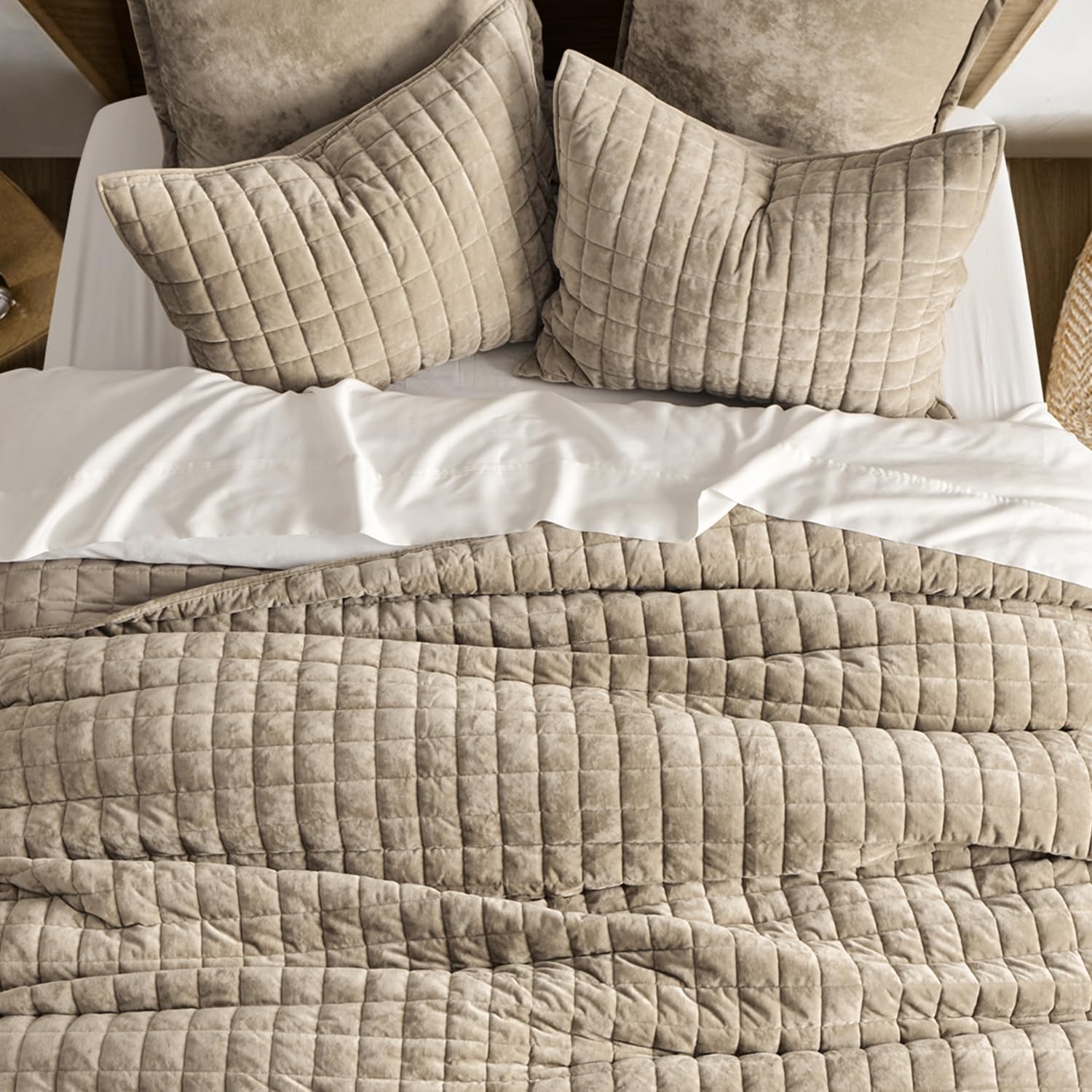 Thumbnail 2 de RECYCO Luxury Velvet Quilt Set King