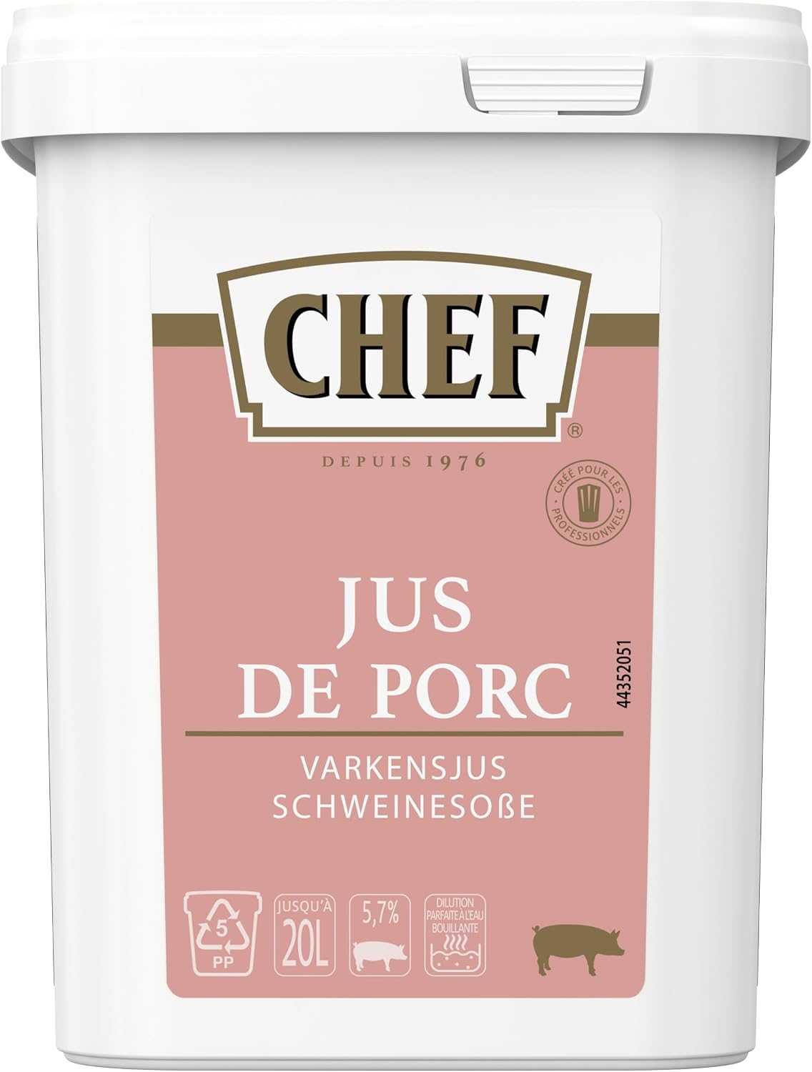 Detalle 2 de CHEF Jus de Porc déshydraté 600g 🍖