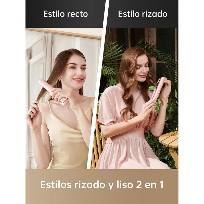 Detalle 2 de dreame Hair Glamour AST14A plancha inalámbrica 2 en 1 rosa