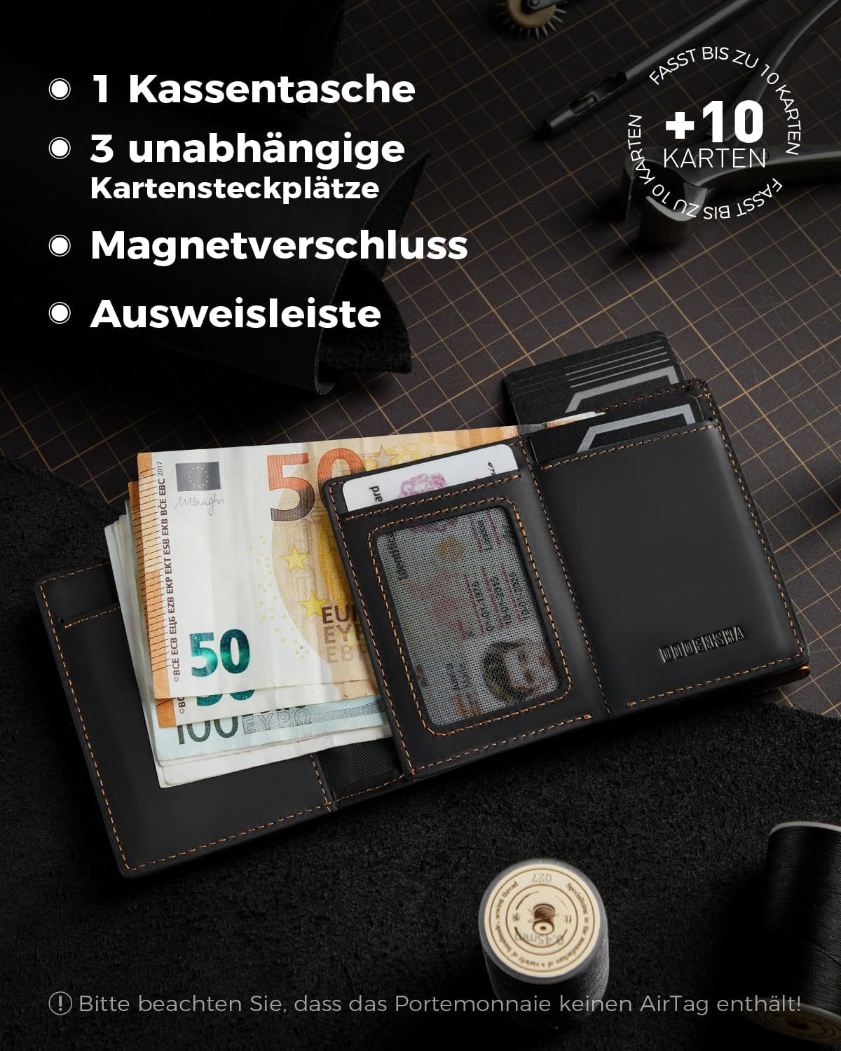 Thumbnail 5 de DODENSHA MagSnap Airtag Wallet 10x6x2 cm