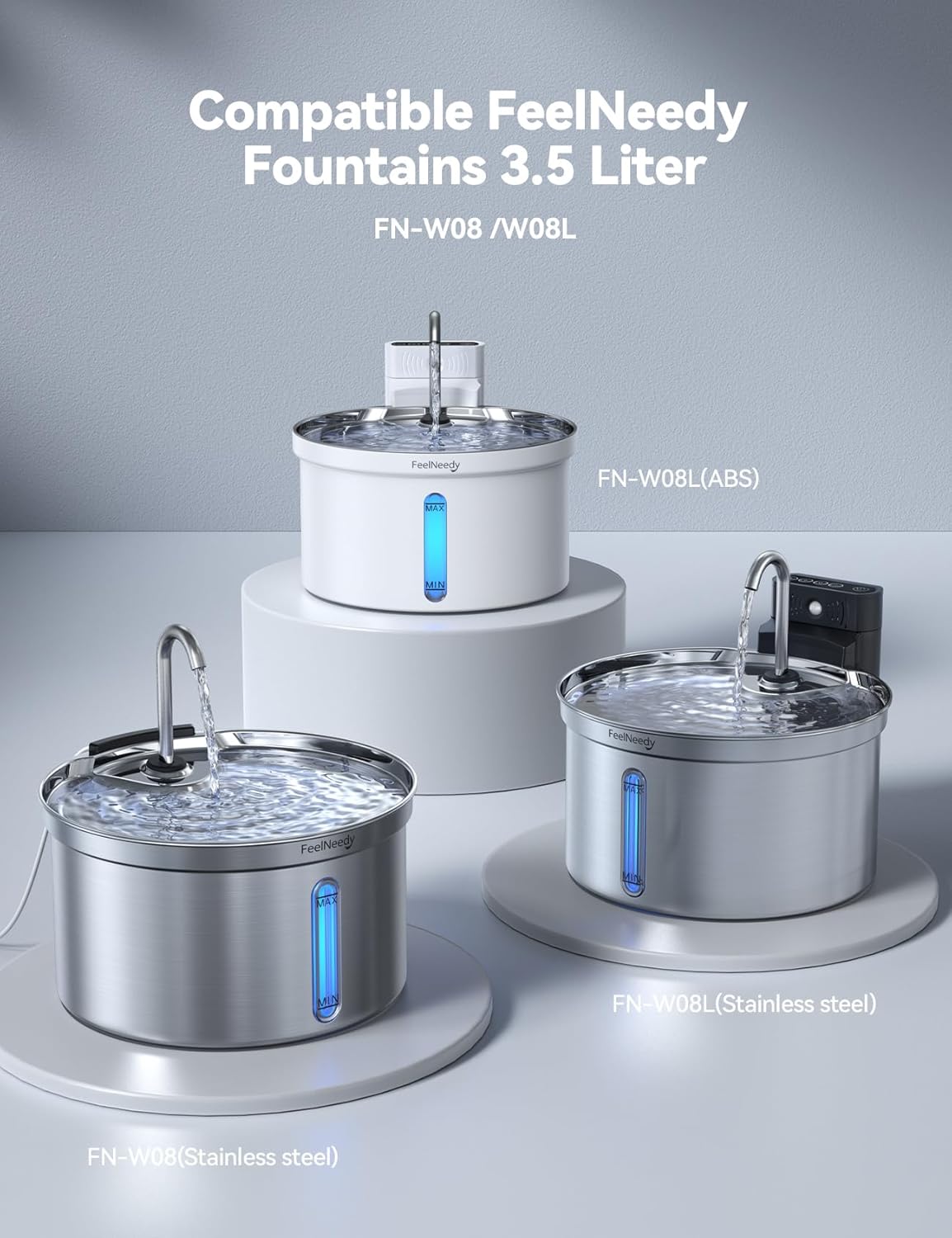 Thumbnail 3 de FEELNEEDY FN-W08 Ersatzfilter 6er Set für Katzenbrunnen 🐾