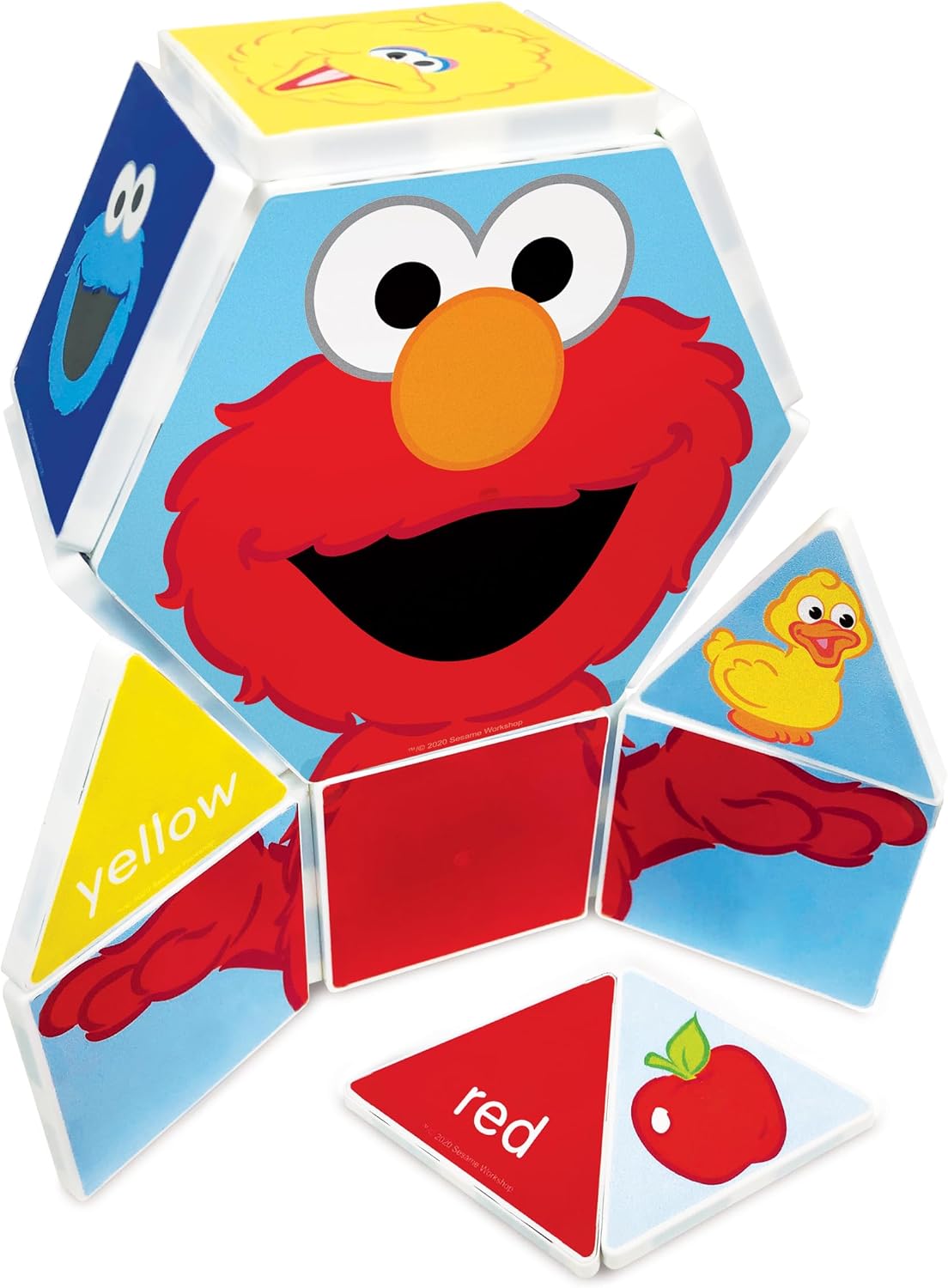 Thumbnail 3 de CreateOn Sesame Street Magnetic Kids’ Building Tiles (Elmo) — 17-Piece Set