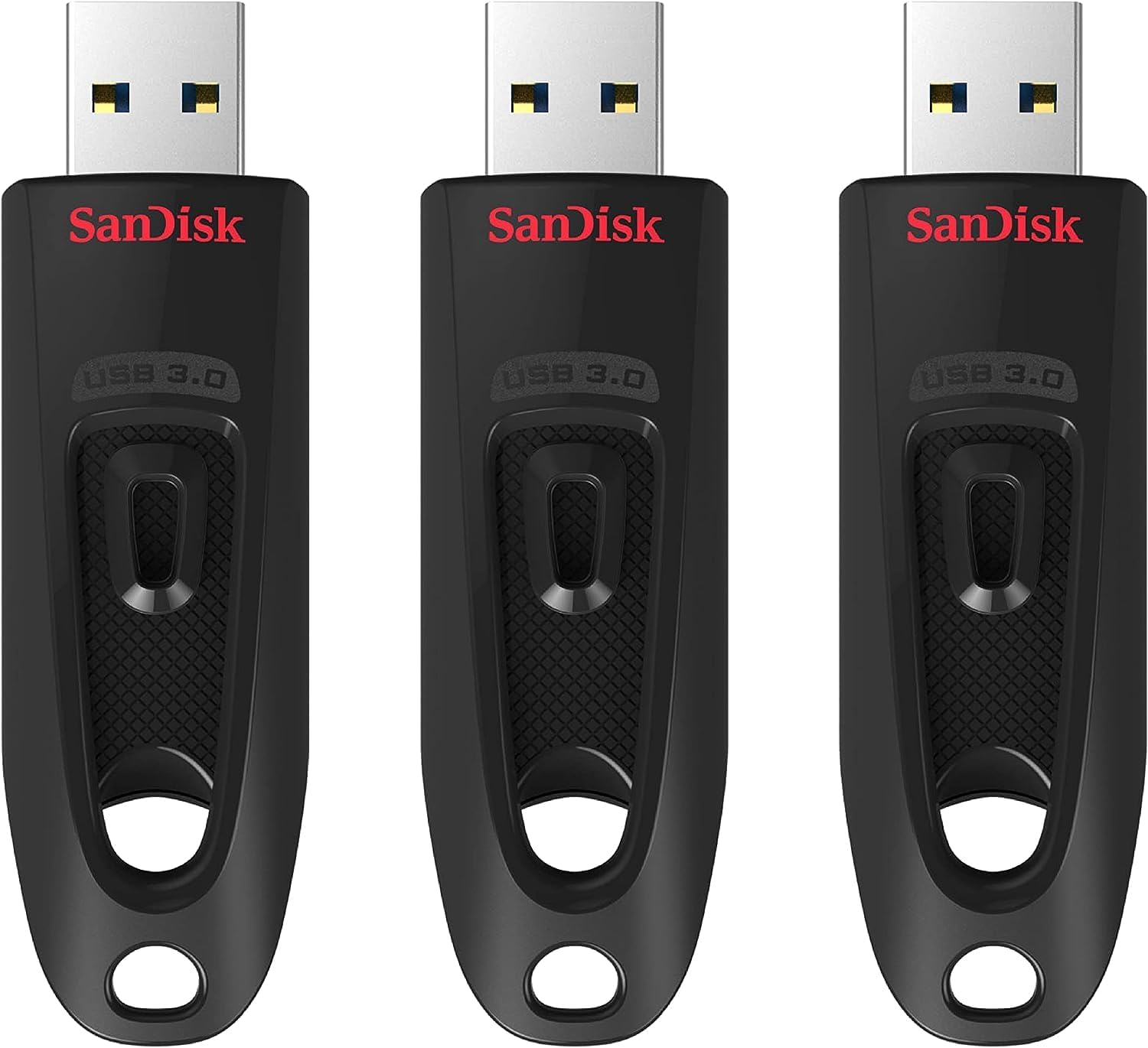 Detalle de SanDisk Ultra USB 3.0 Flash-Laufwerk 32 GB (SecureAccess, Passwortschutz) Blau/Rot