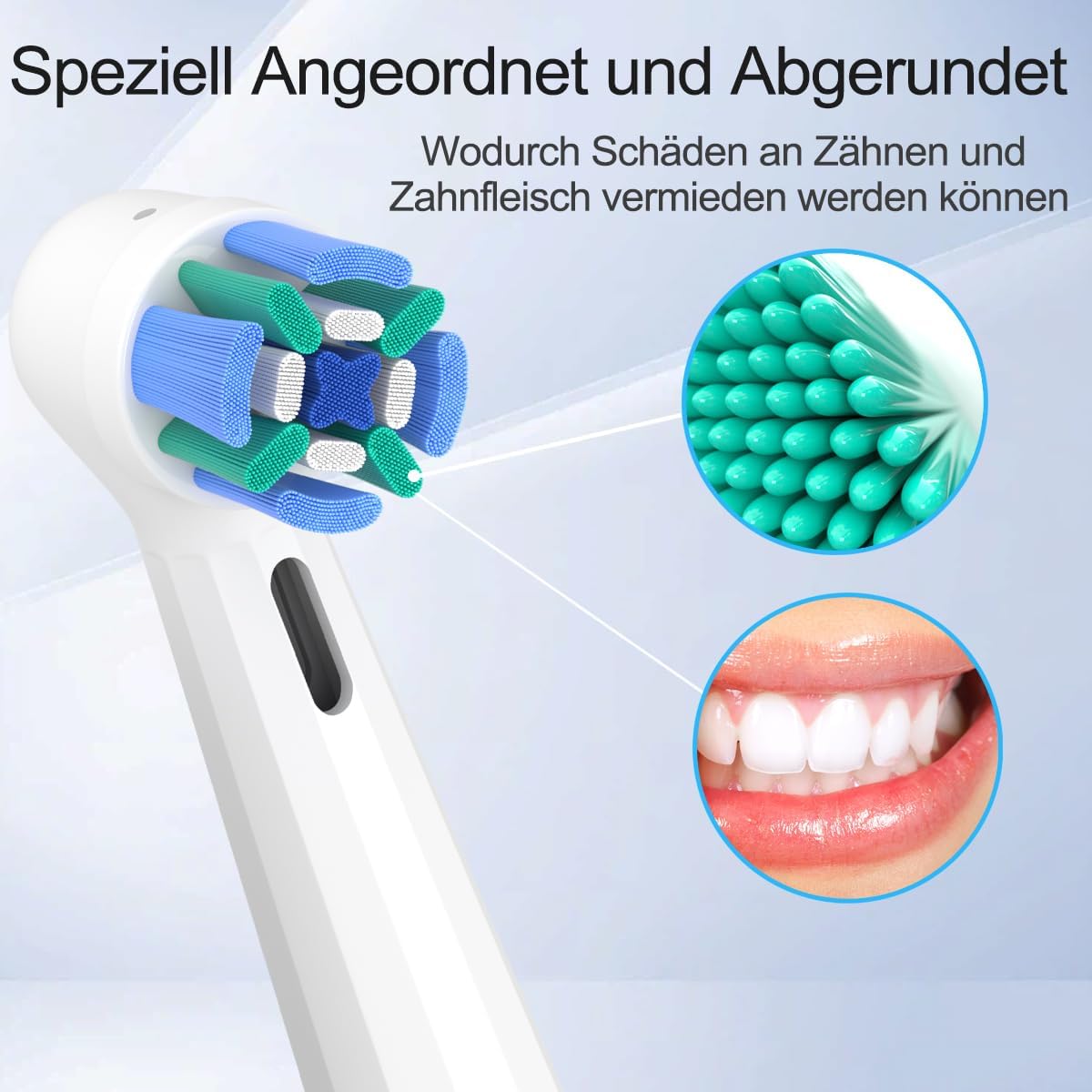 Thumbnail 3 de Wardimark 12er Aufsteckbürsten für Oral-B iO – Kompatibel mit iO 2–10, 12 weiße Köpfe