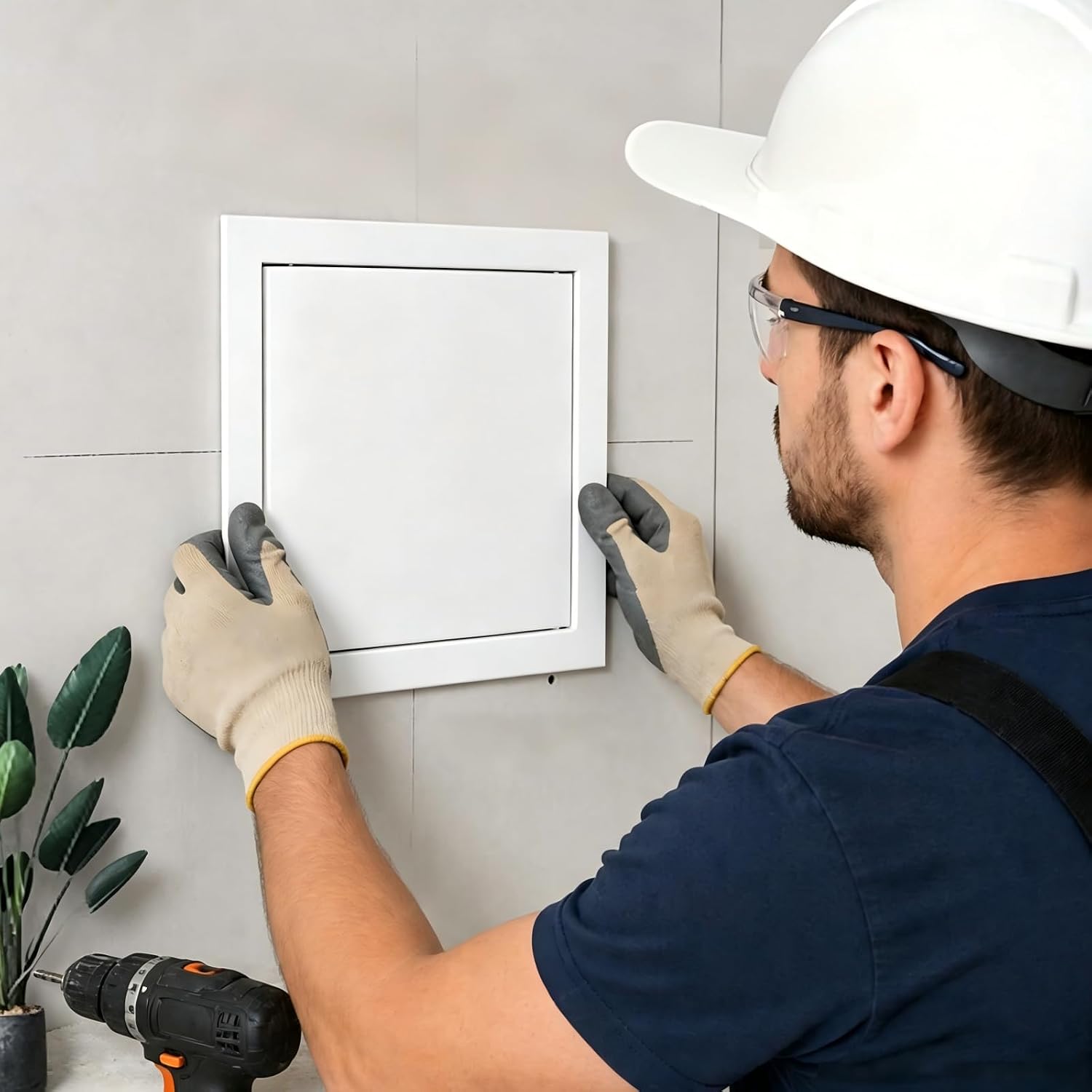 Detalle 2 de Ankuce MDOOR Galvanized Steel Access Panel Door, White Powder-Coated