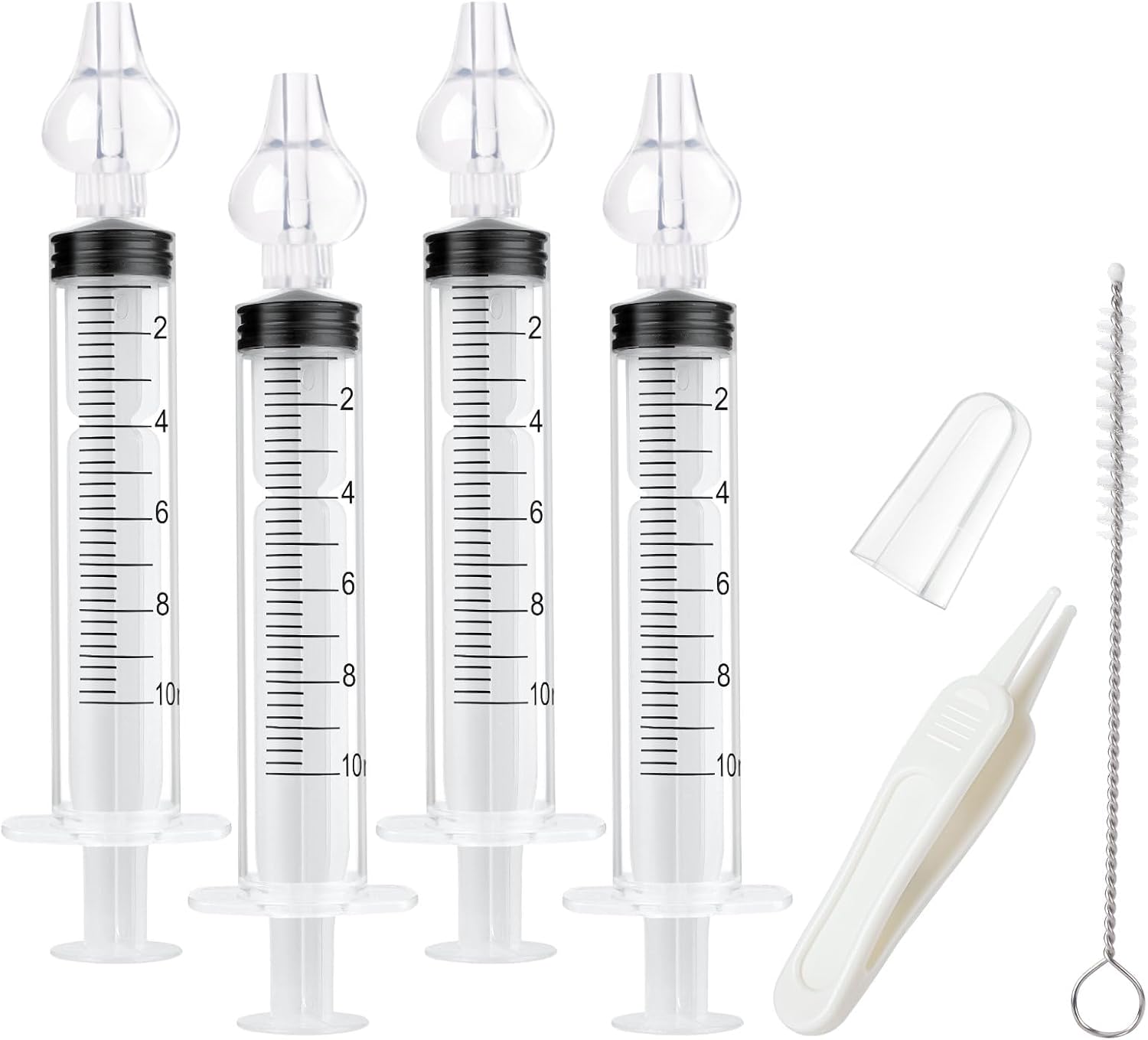 Aolso Irrigatore Nasale: set da 4 pezzi da 10 ml per lavaggio nasale di neonati e bambini