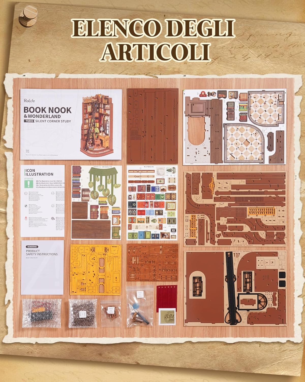 Thumbnail 5 de Rolife Book Nook Studio D'angolo 3,5 ore