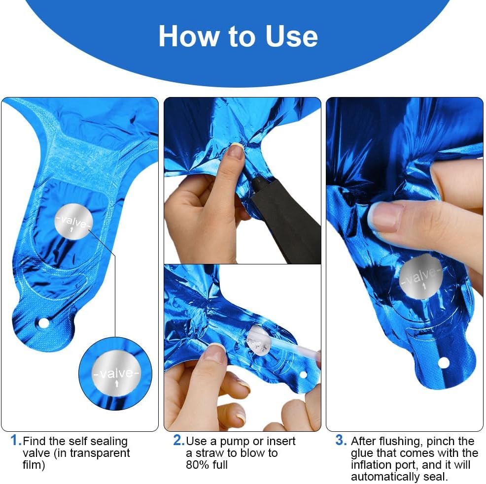 Thumbnail 3 de OFFCUP Blue Number 10 Balloons 40 Inch