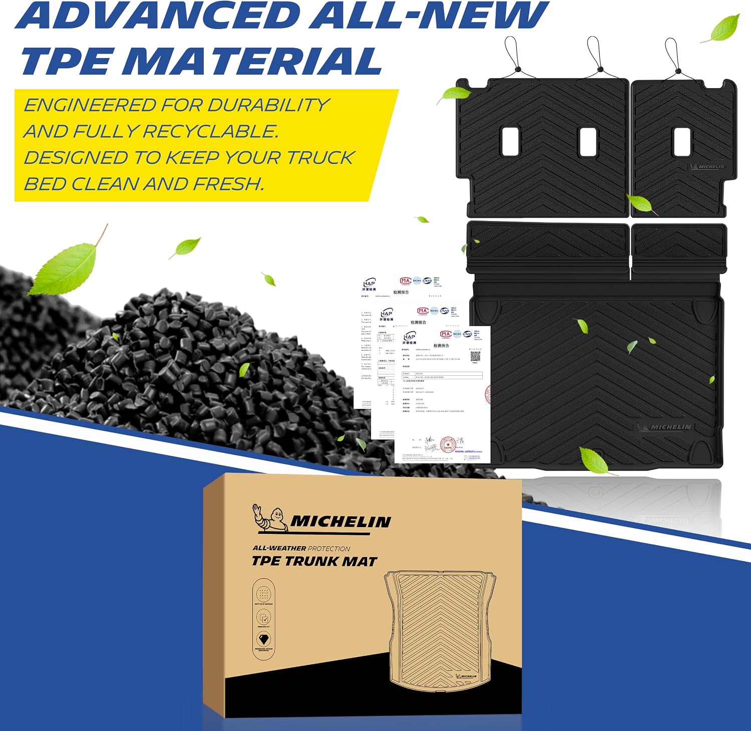 Thumbnail 6 de Michelin All-Weather Vehicle Mats for 2021–2026 Ford Bronco 4-Door (Premier, 3-Piece) - Custom Fit