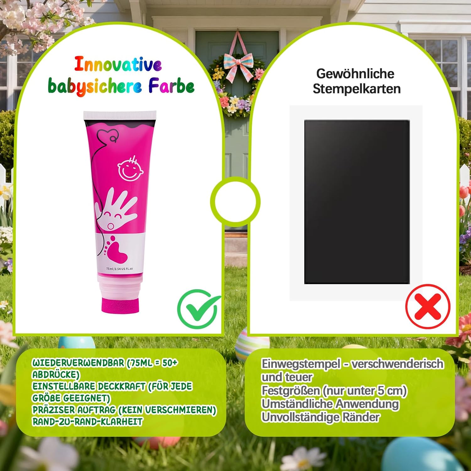 Thumbnail 5 de TOGOU2S Baby-Fußabdruck-Farbe 75 ml Rosa