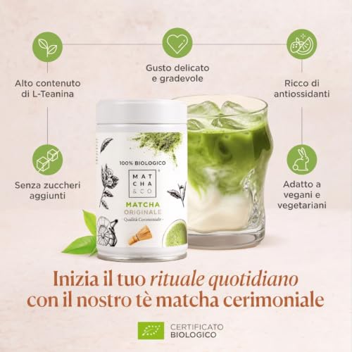 Detalle 2 de Matcha tea originale 100% biologico cerimoniale 80 g – Matcha & CO