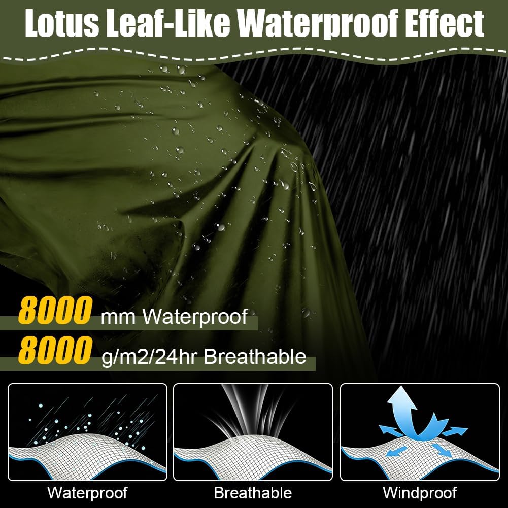 Thumbnail 4 de BSBUY waterdichte regenbroek van polyester, licht en winddicht