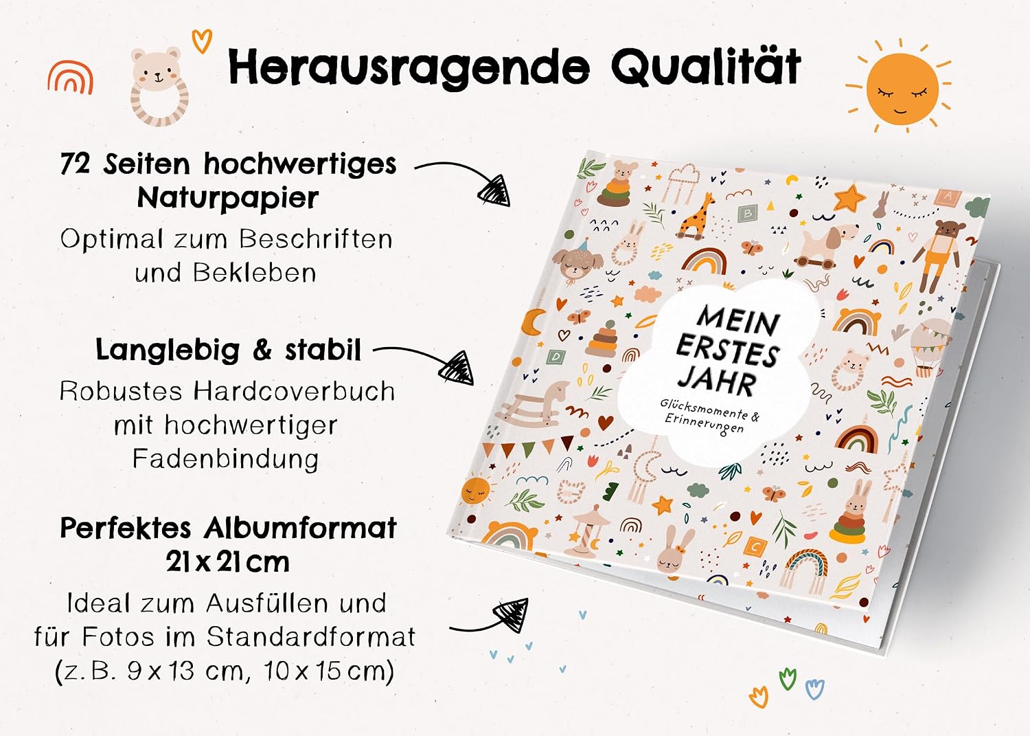 Thumbnail 4 de Mein erstes Jahr Babyalbum 72 Seiten