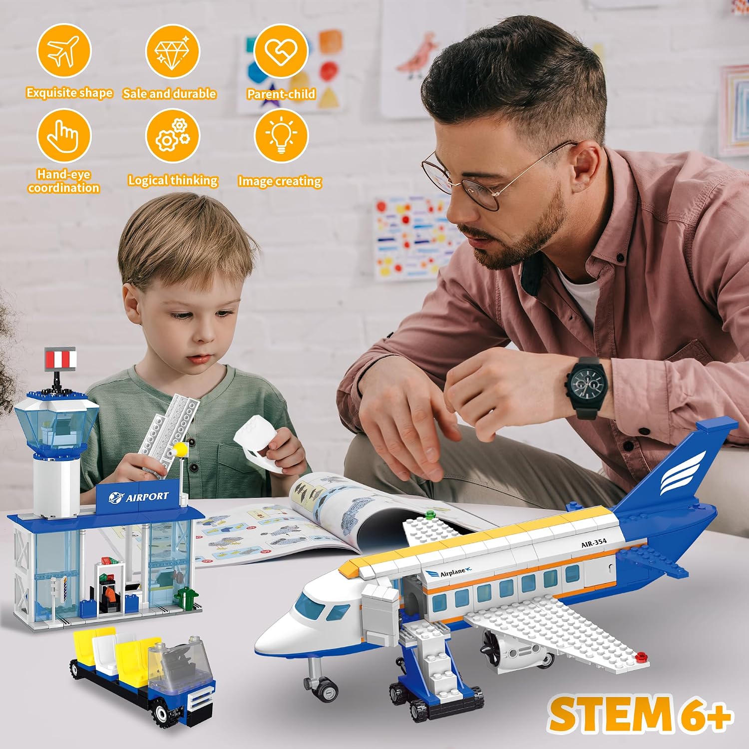 Thumbnail 5 de AKWME Avion jeu de construction 6-12 ans ✈