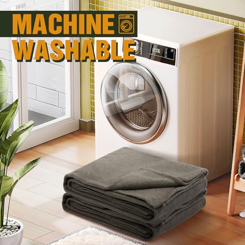 Thumbnail 6 de REDCAMP Wolldecke 80% Schafwolle – warme Campingdecke grau, 220 × 160 cm