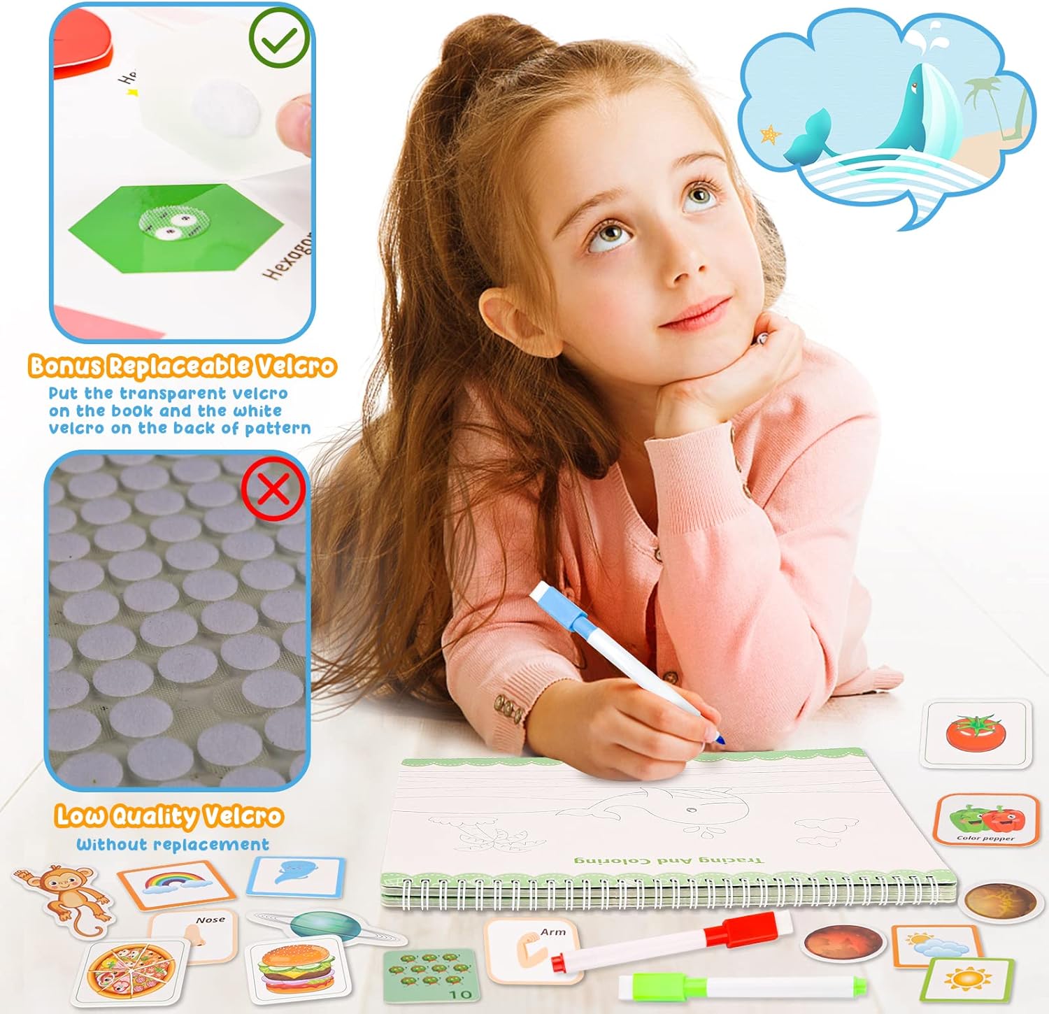 Thumbnail 3 de DINORUN Montessori Busy Book for Toddlers (30 themes) – preschool learning activities for ages 3–5