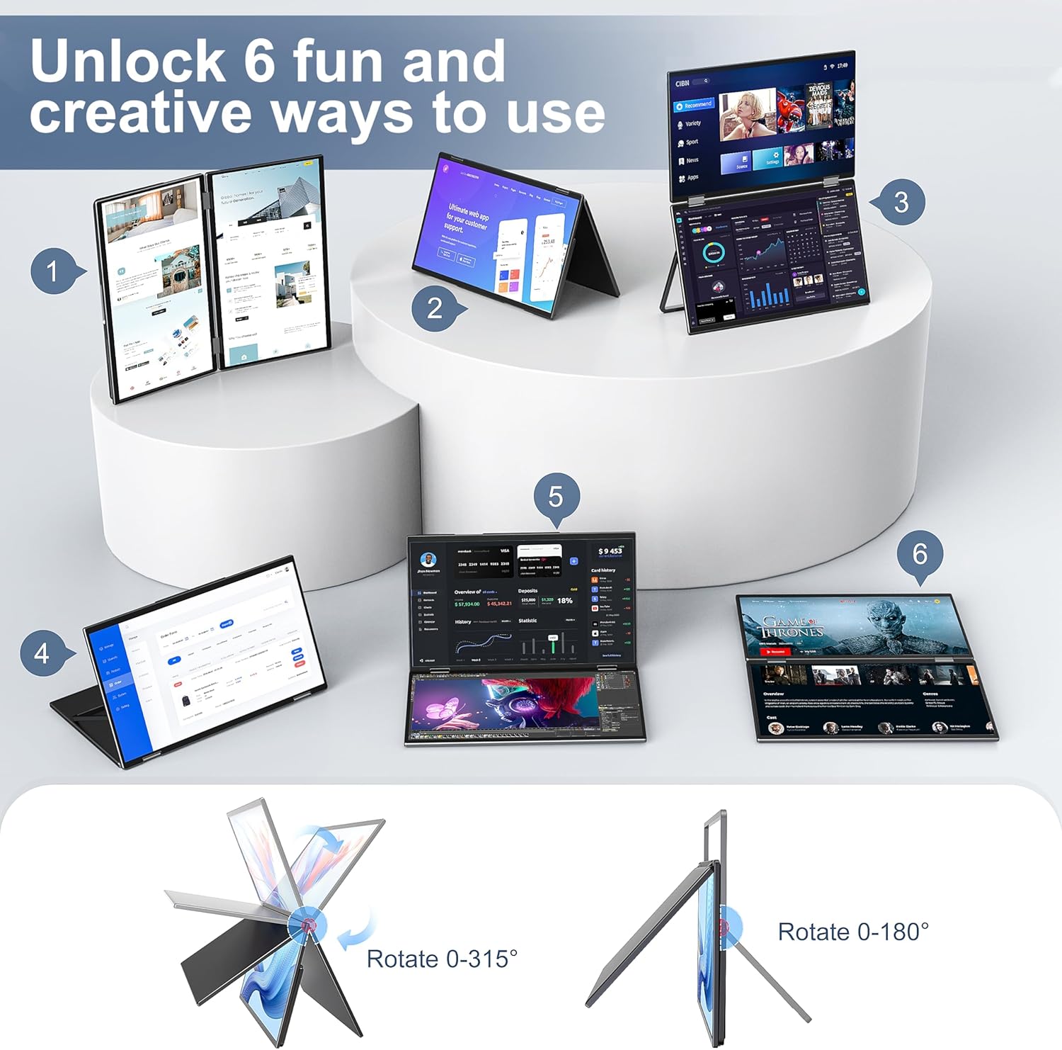 Thumbnail 5 de InnoView 15.6" FHD Portable Monitor for Travel