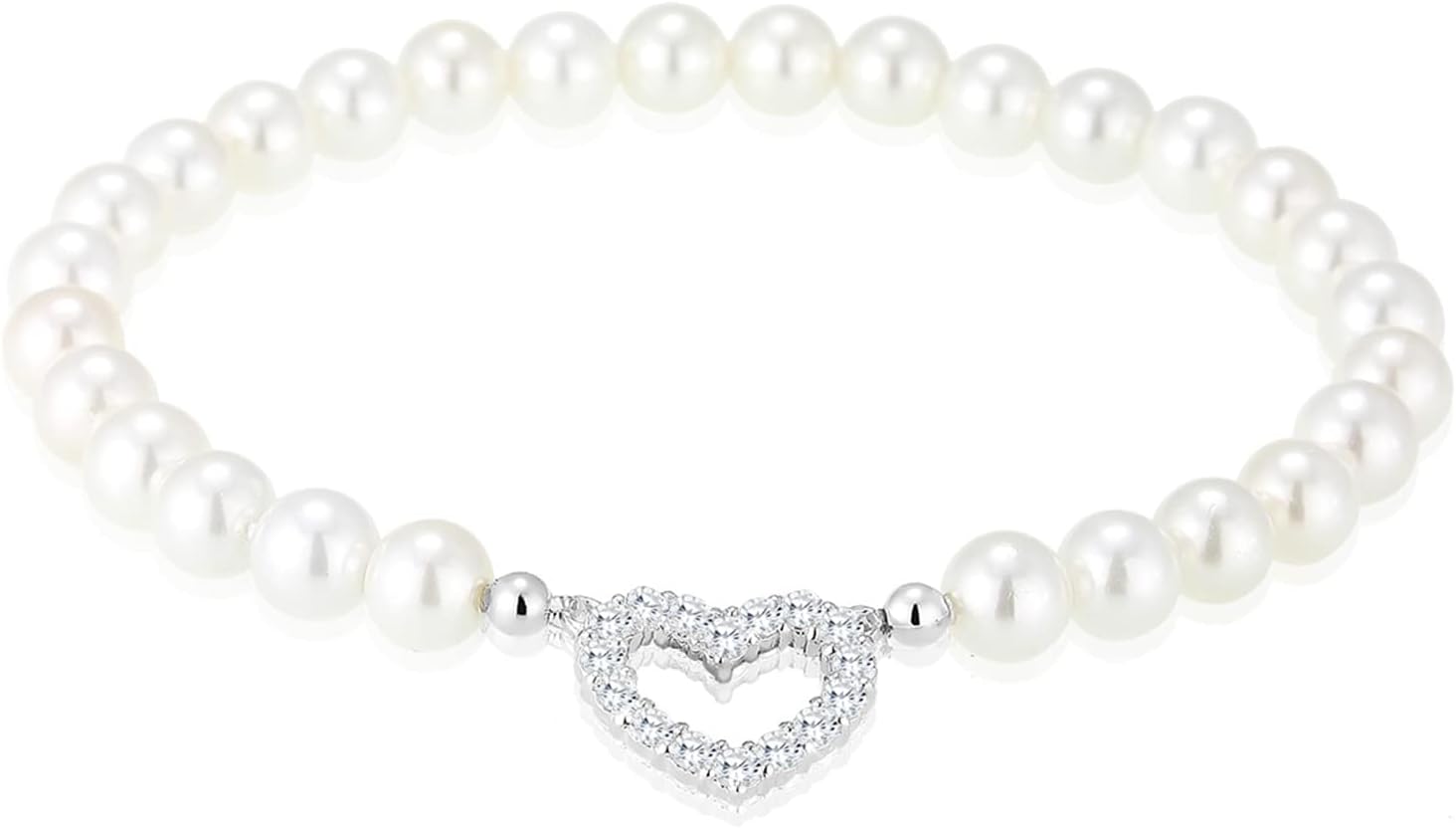 Detalle de Elli Armband Damen Herz Anhänger 925er Silber