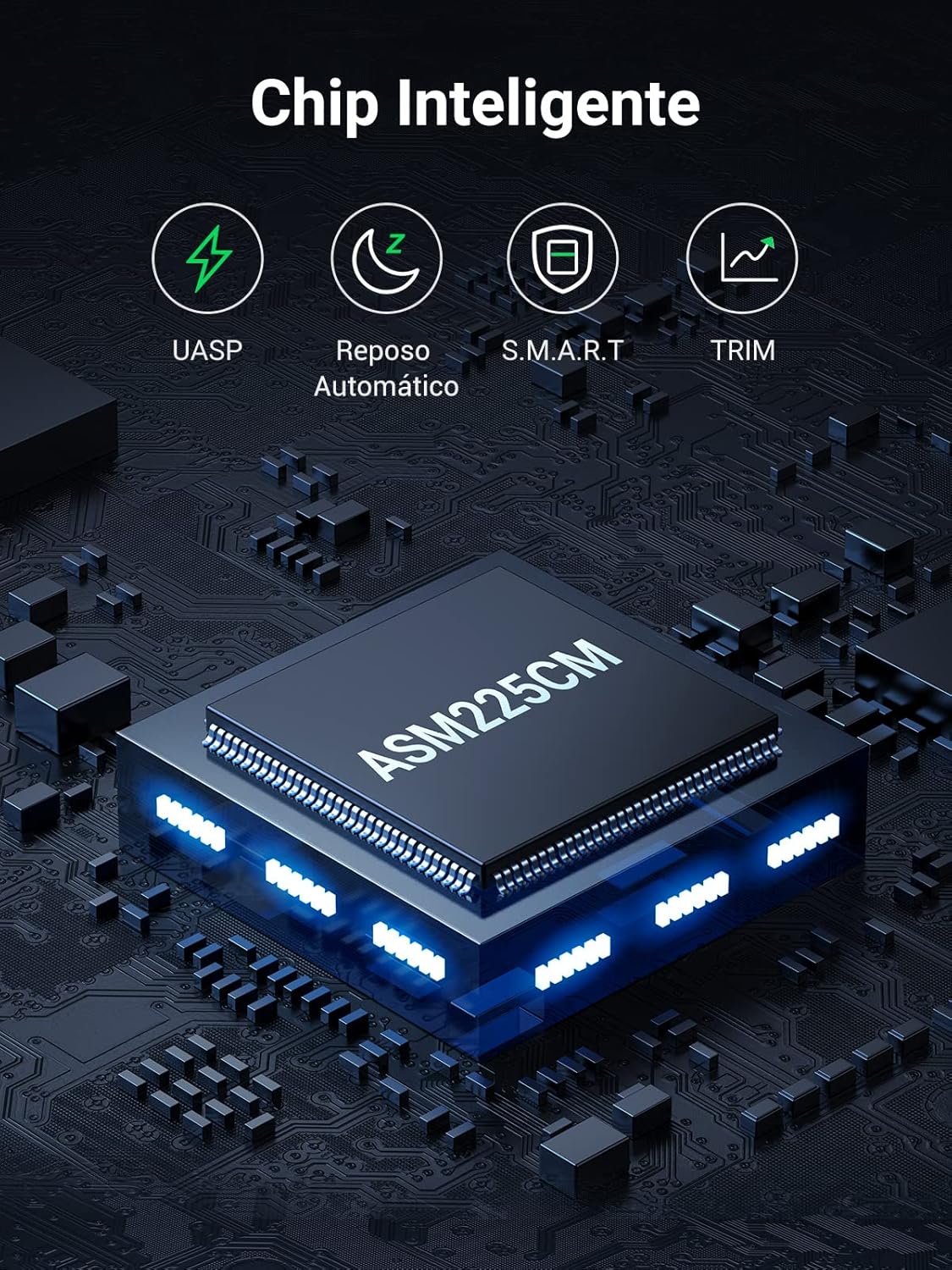 Detalle 1 de UGREEN Carcasa Disco Duro 2,5" SATA con USB 3.0 🚀