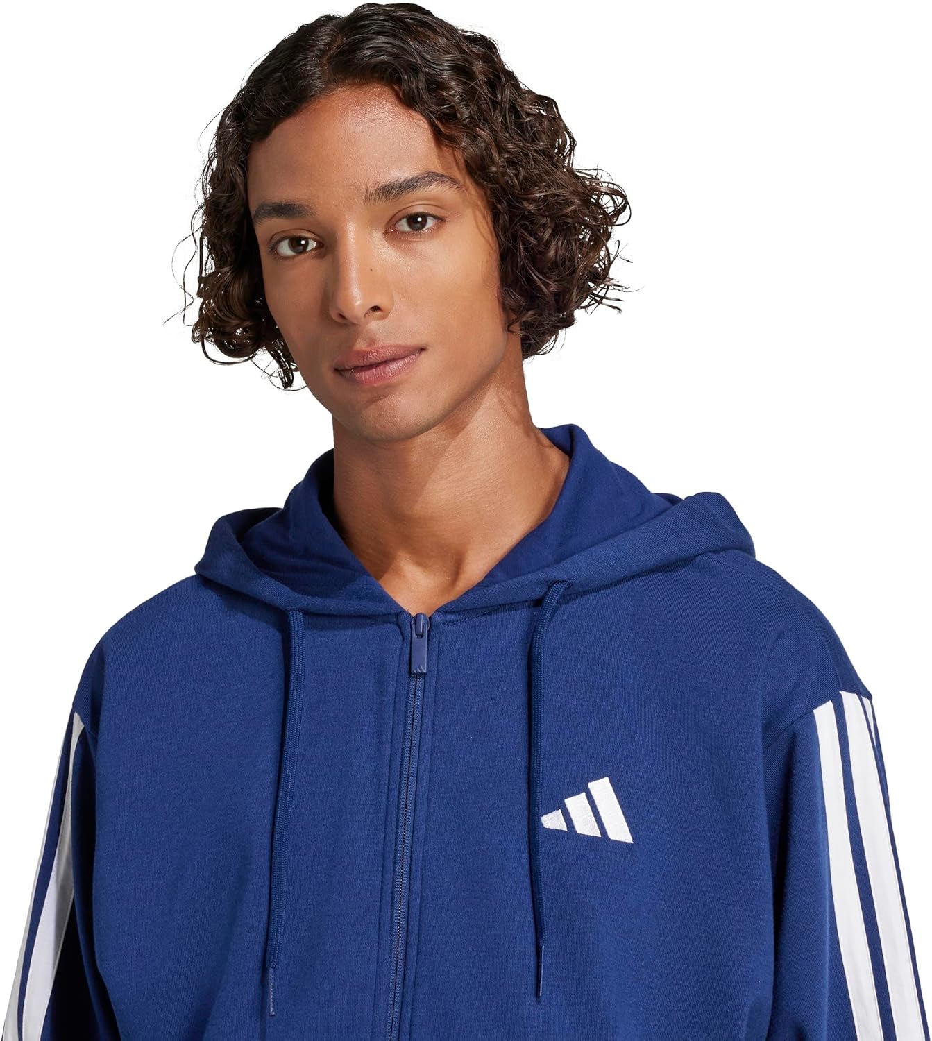 Thumbnail 4 de Adidas Herren Essential Three Stripes French Terry Fullzip Hoodie – Hoodie mit Reißverschluss