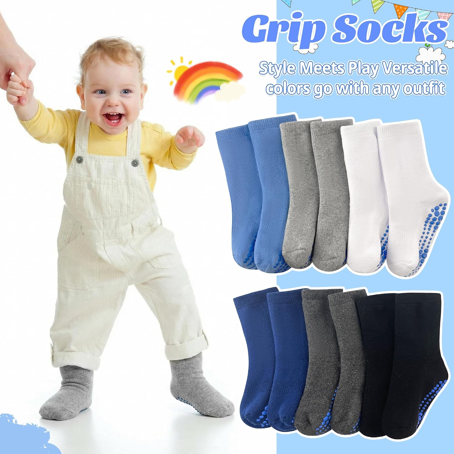 Detalle 2 de GRPSKCOS Toddler Thick Grip Socks