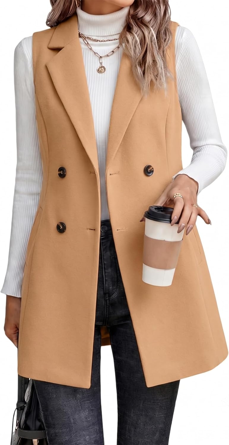 Thumbnail 6 de IDEALSANXUN Women's Long Tweed Vest