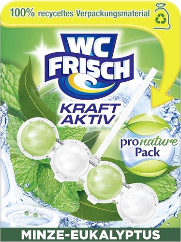 Detalle de WC Frisch Kraft Aktiv Duftspüler Minze & Eukalyptus (10er Pack) – Pro Nature
