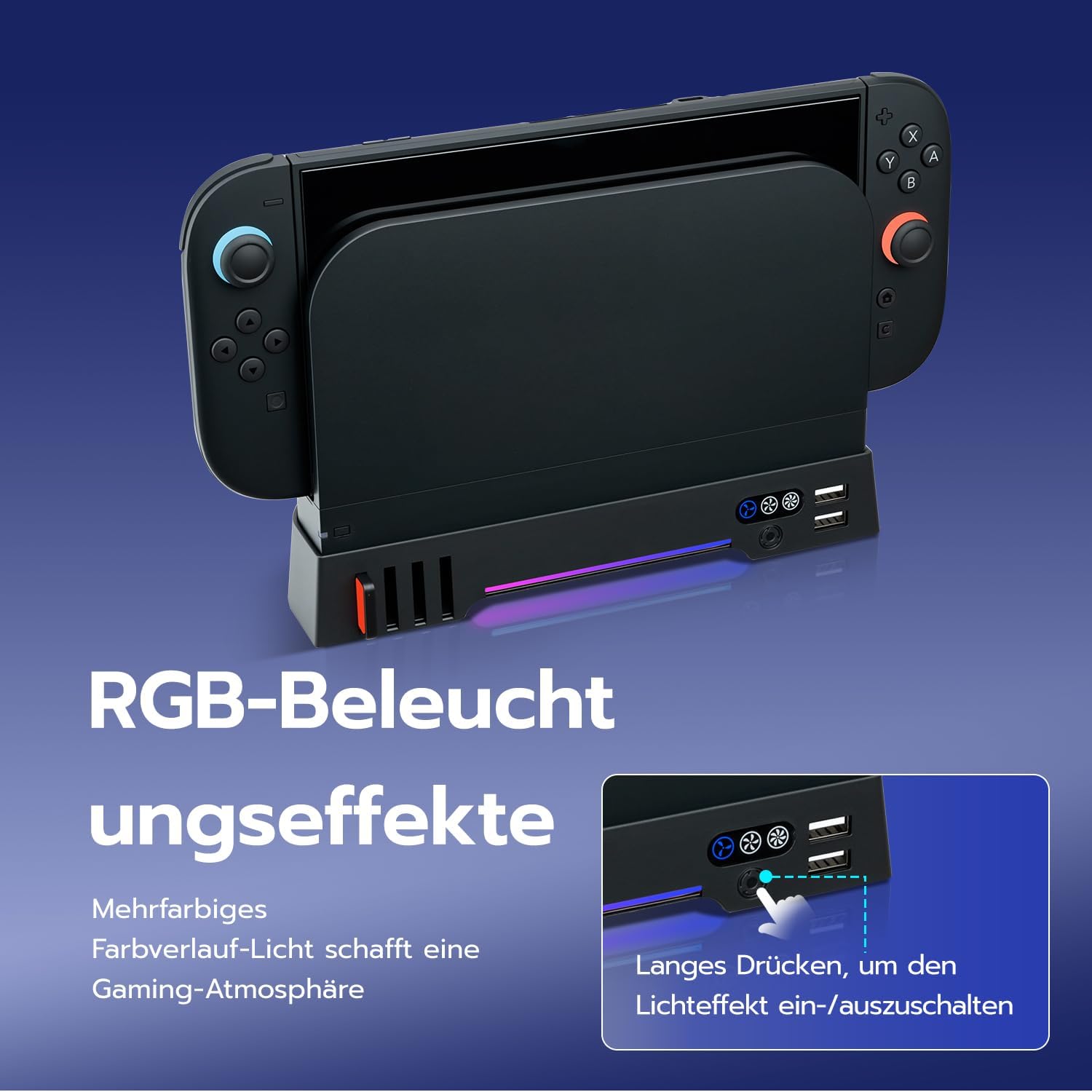 Thumbnail 3 de Kühler Standfuß für Nintendo Switch 2 mit 8 Slots